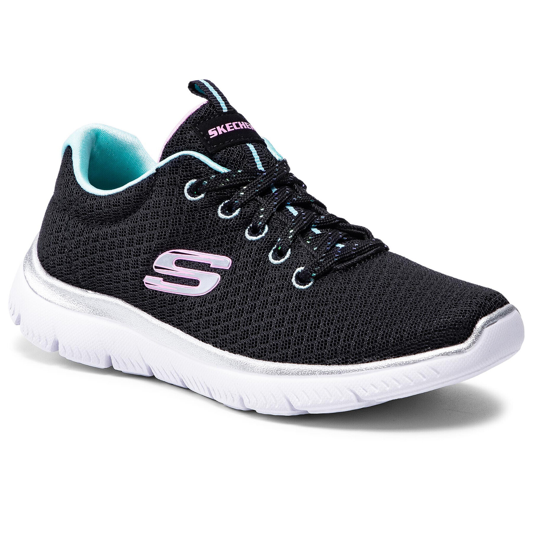 Skechers Sneakersy Simply Special 302070L/BKTQ Černá - Pepit.cz