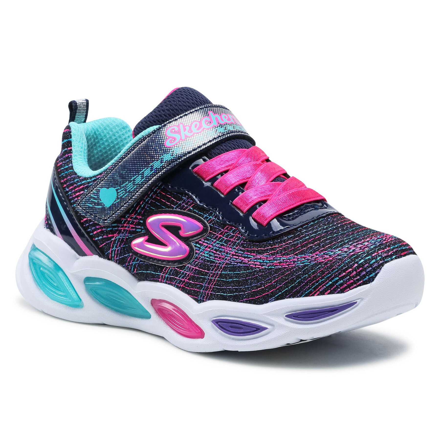 Skechers Sneakersy Sparkle Glow 20300L/NVMT Tmavomodrá - Pepit.cz