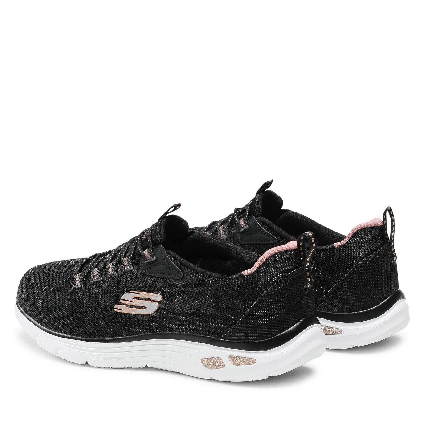 Skechers Sneakersy Spotted 12825/BKRG Černá - Pepit.cz