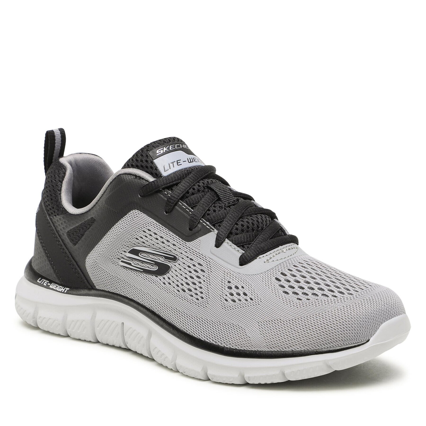 Skechers Sneakersy Track Broader 232698/GYBK Šedá - Pepit.cz