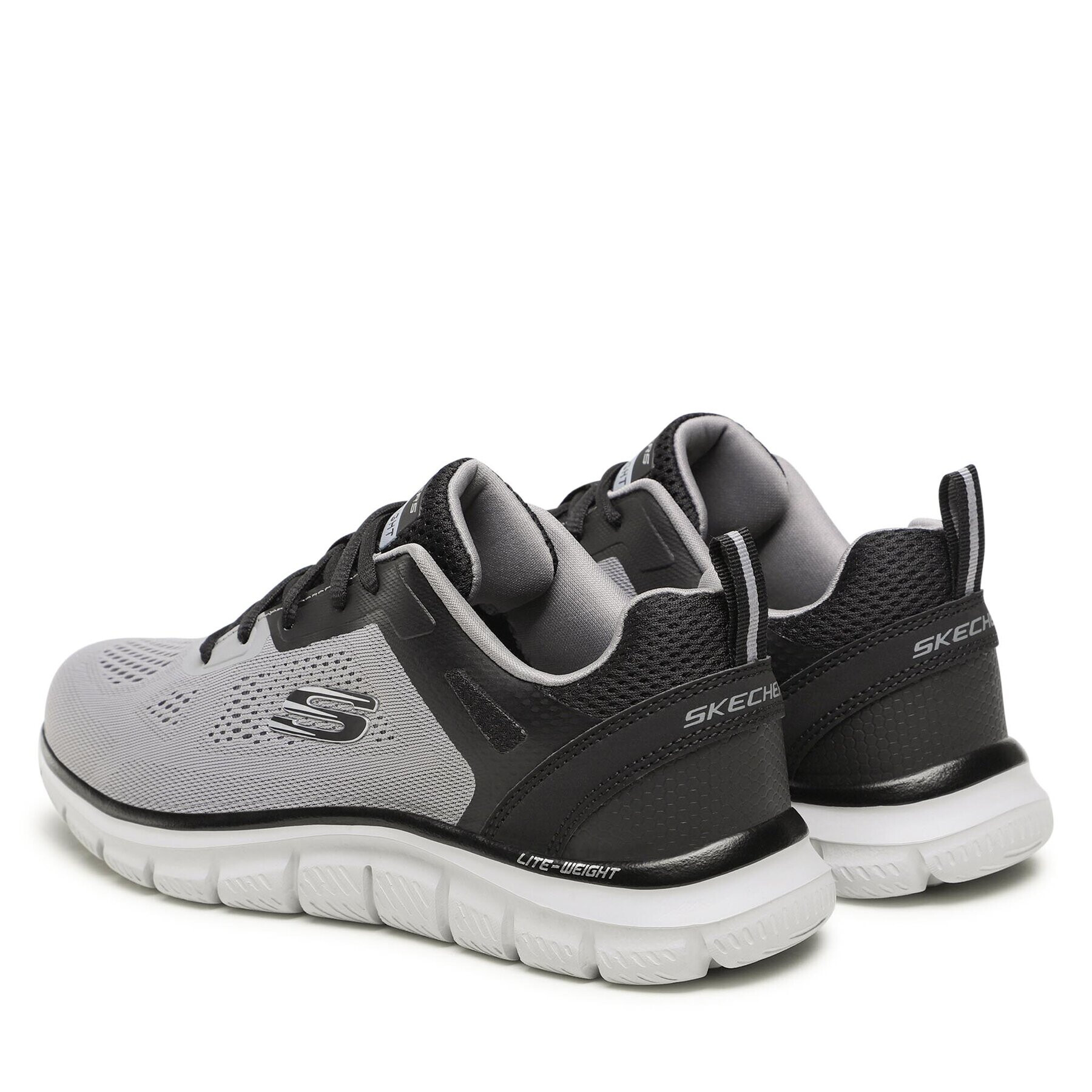 Skechers Sneakersy Track Broader 232698/GYBK Šedá - Pepit.cz