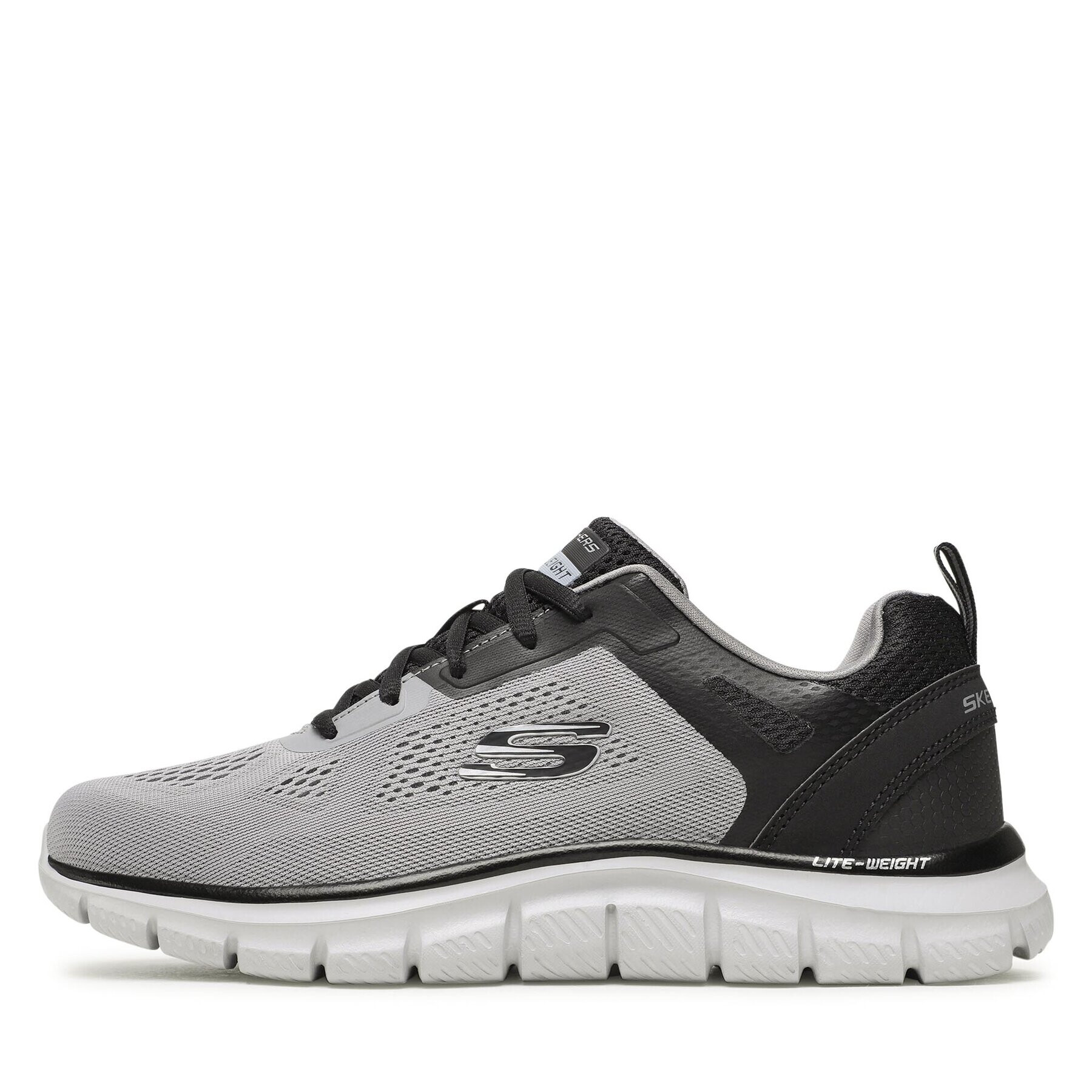 Skechers Sneakersy Track Broader 232698/GYBK Šedá - Pepit.cz