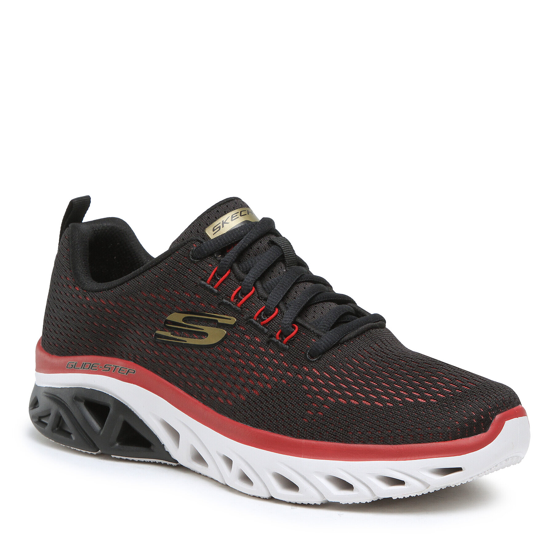 Skechers Sneakersy Wave Heat 232270/BKRD Černá - Pepit.cz