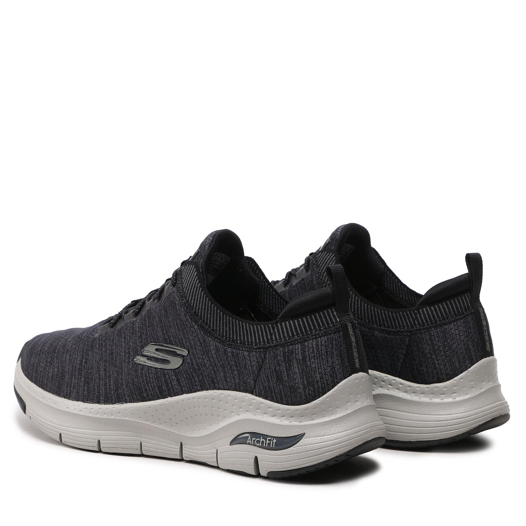 Skechers Sneakersy Waveport 232301/BKGY Šedá - Pepit.cz