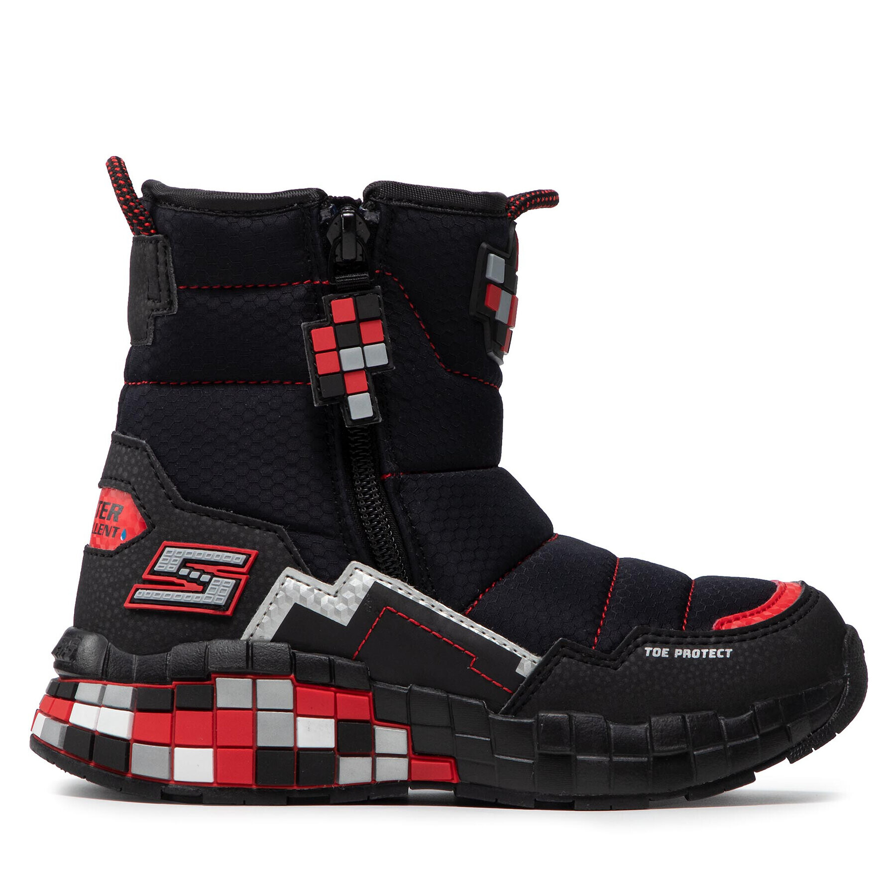 Skechers Sněhule Cuboforce 402198L/BKRD Černá - Pepit.cz