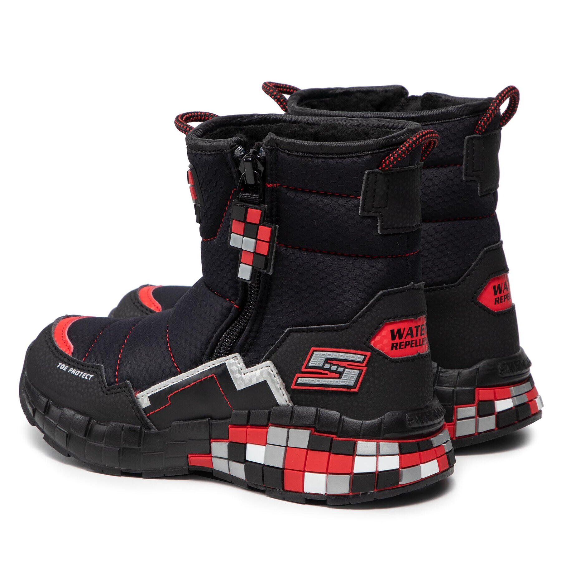 Skechers Sněhule Cuboforce 402198L/BKRD Černá - Pepit.cz