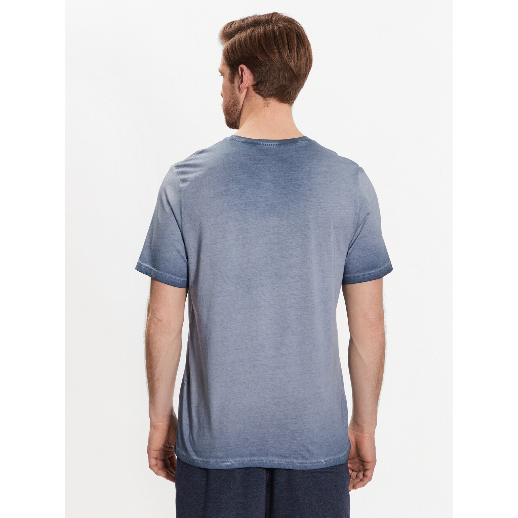 Skechers T-Shirt Diamond Wash Heritage M02TS76 Modrá Regular Fit - Pepit.cz