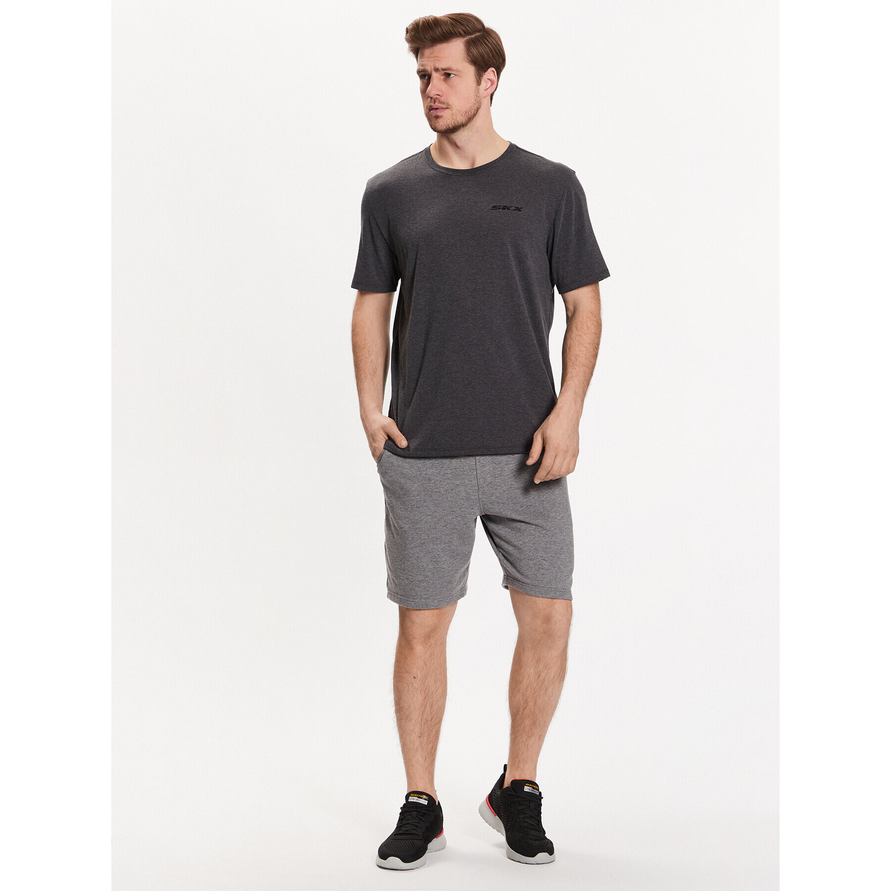 Skechers T-Shirt Godri Premium M1TS274 Béžová Regular Fit - Pepit.cz