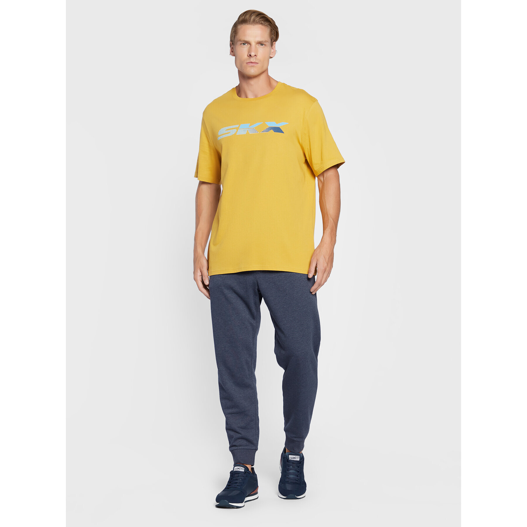 Skechers T-Shirt Phantom MTS340 Žlutá Regular Fit - Pepit.cz