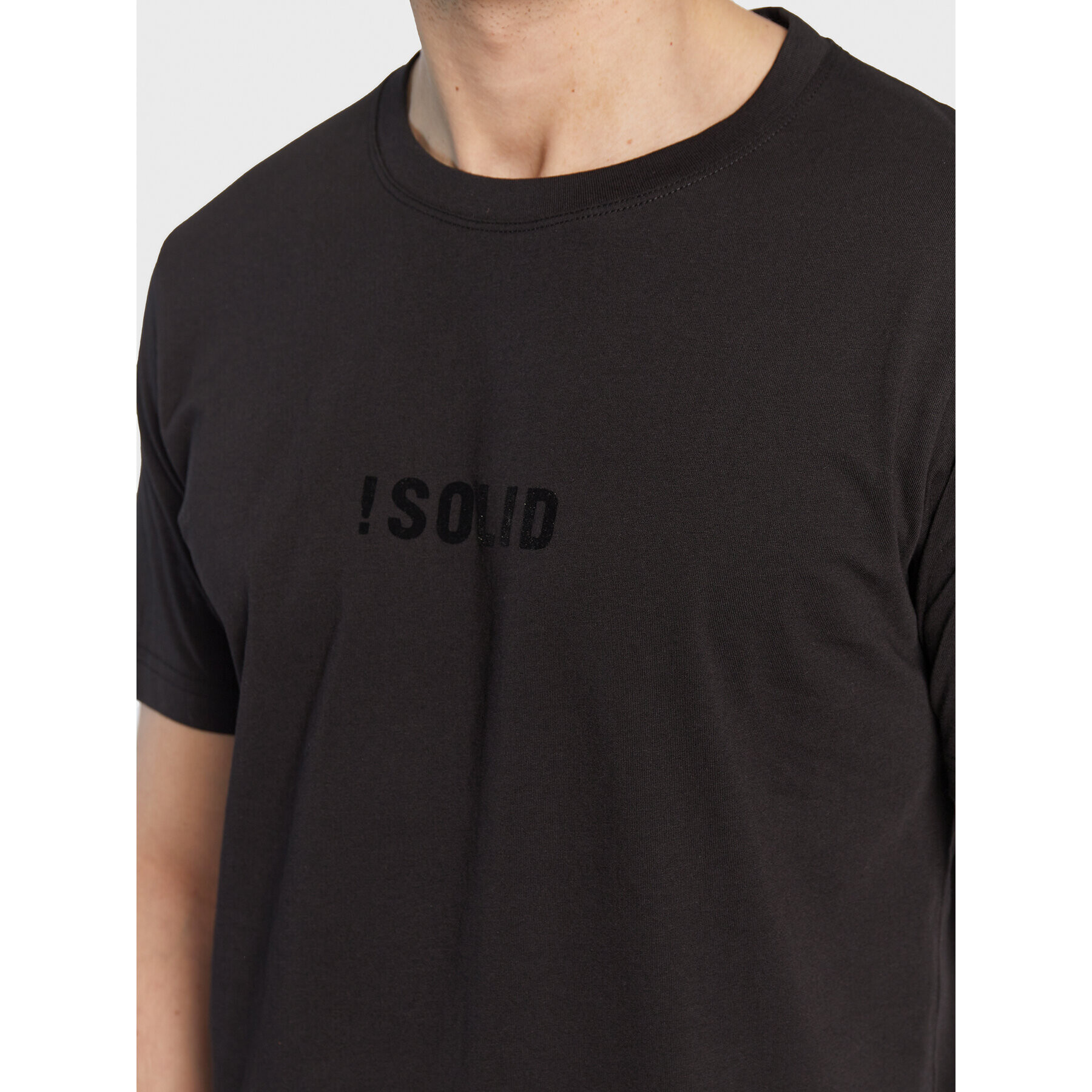 Solid T-Shirt Daniels 21107463 Černá Regular Fit - Pepit.cz