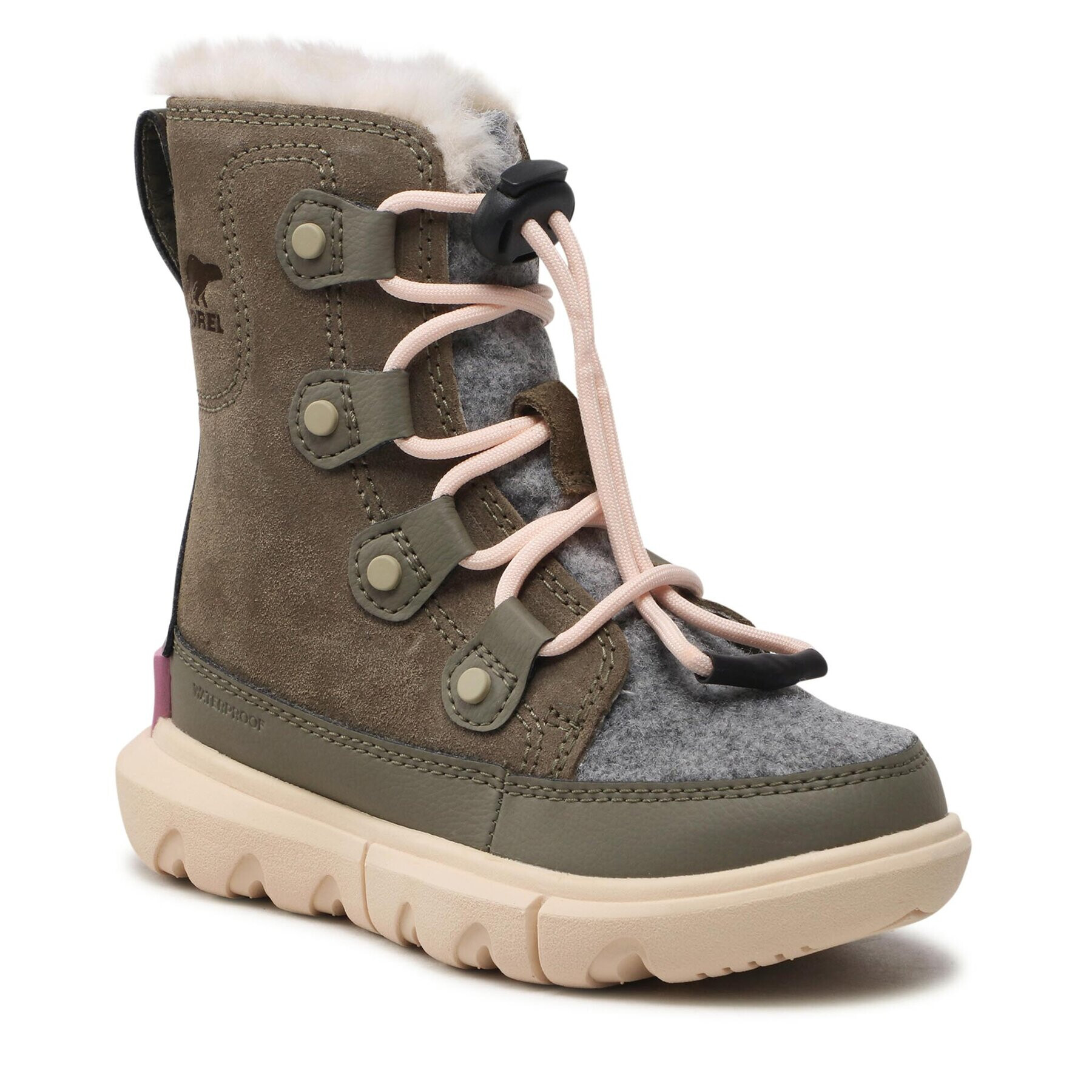 Sorel Sněhule Explorer Lace Wp NC4895 Zelená - Pepit.cz