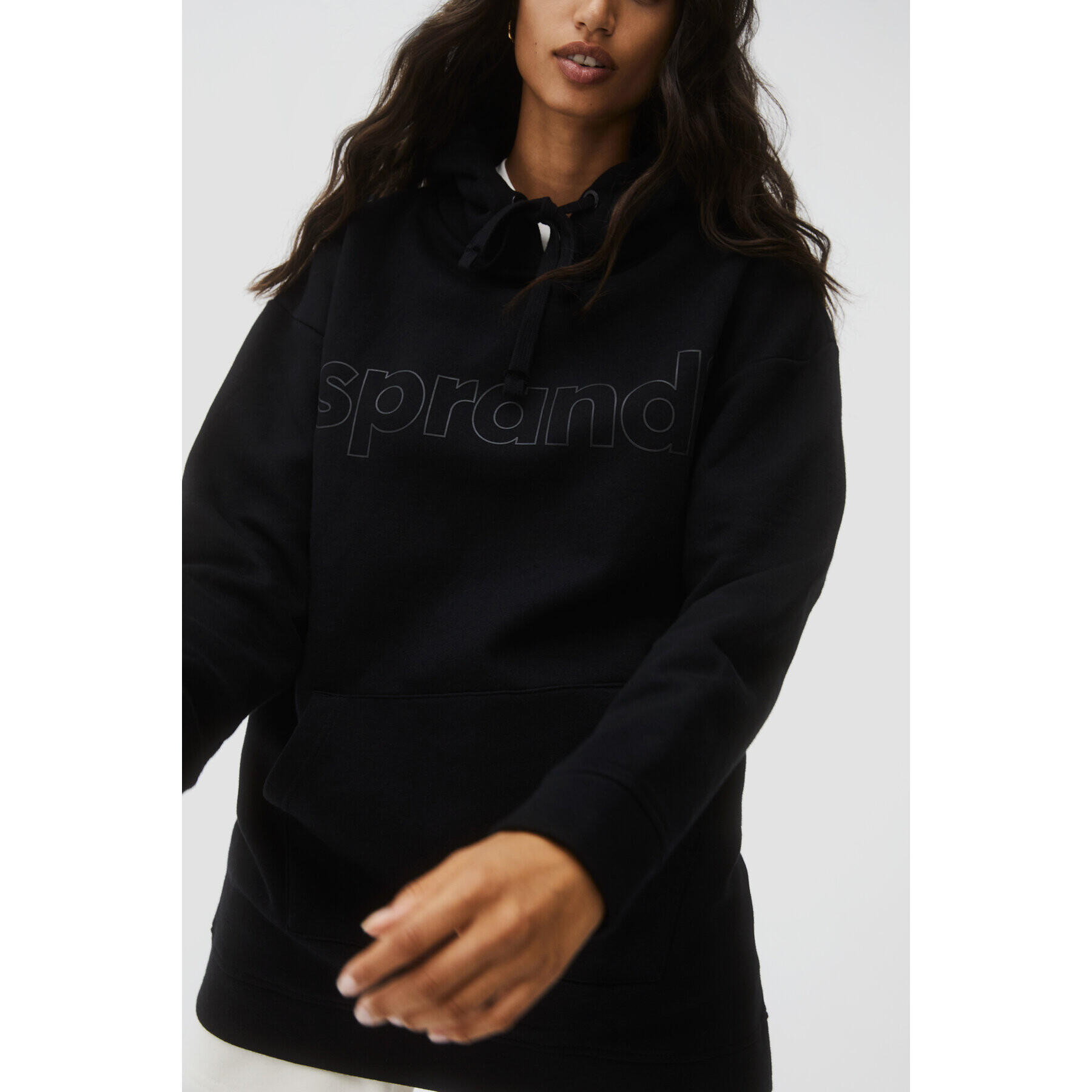 Sprandi Mikina AW21-SUD009 Černá Relaxed Fit - Pepit.cz