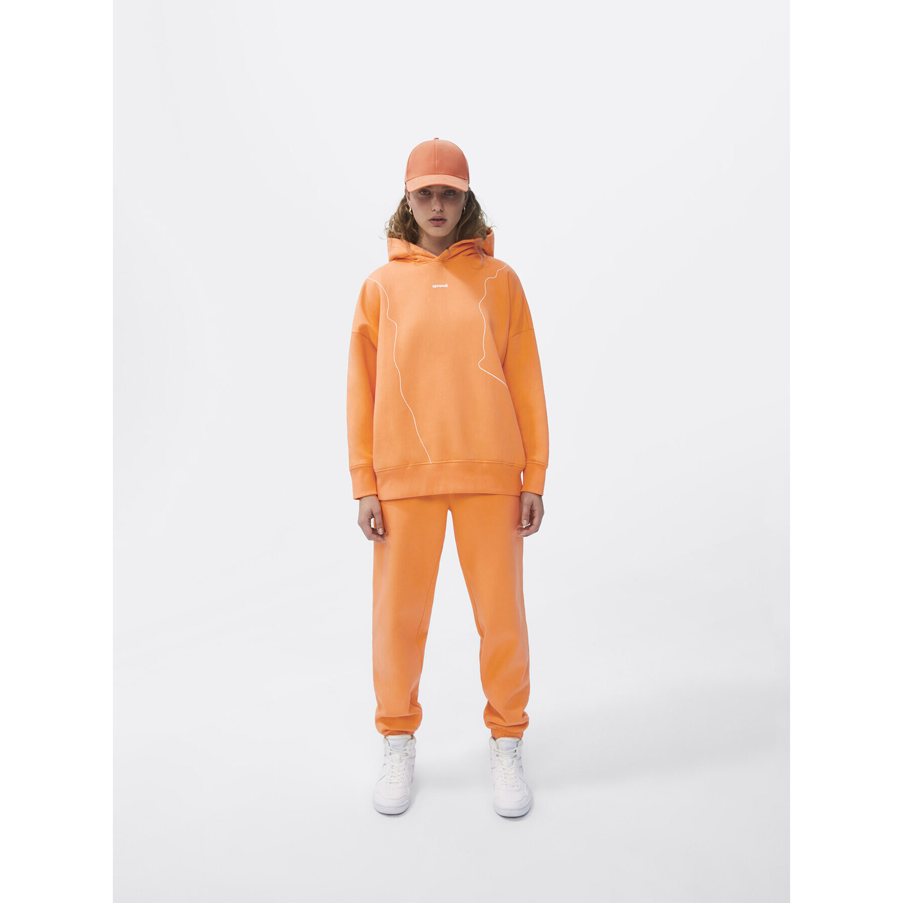 Sprandi Mikina SP22-BLD001 Oranžová Relaxed Fit - Pepit.cz