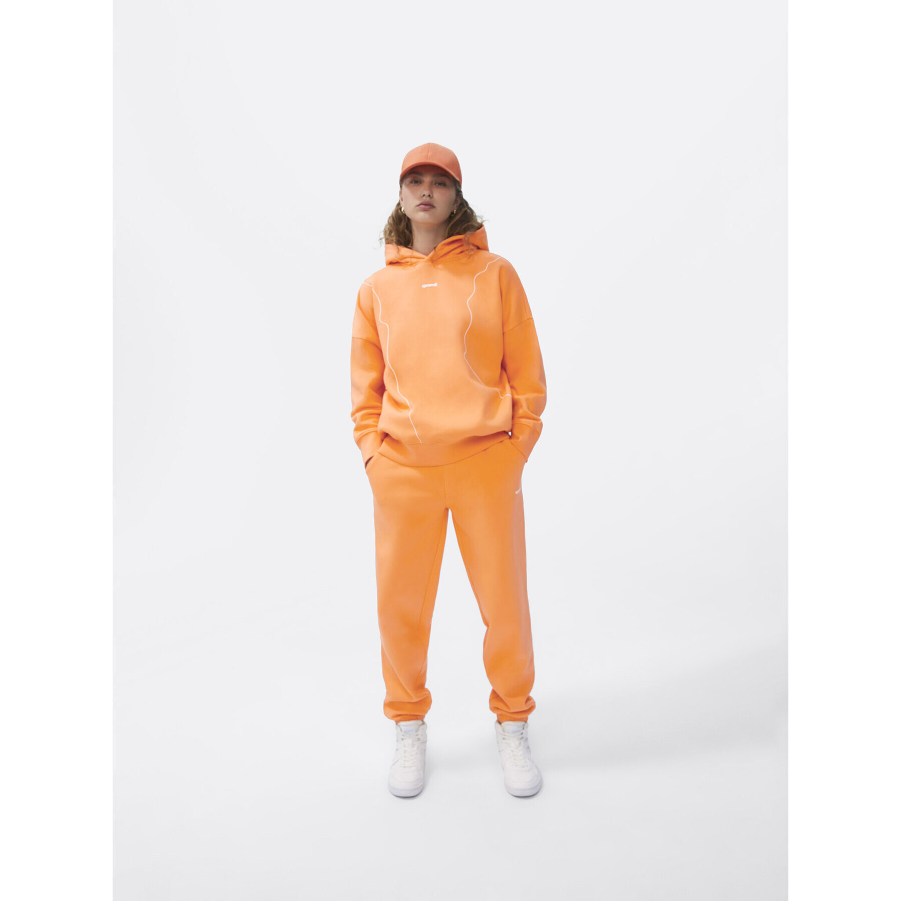 Sprandi Mikina SP22-BLD001 Oranžová Relaxed Fit - Pepit.cz