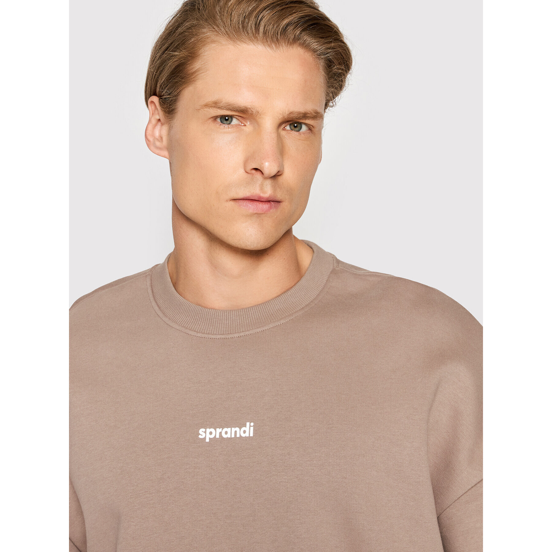 Sprandi Mikina SP22-BLM101 Hnědá Relaxed Fit - Pepit.cz