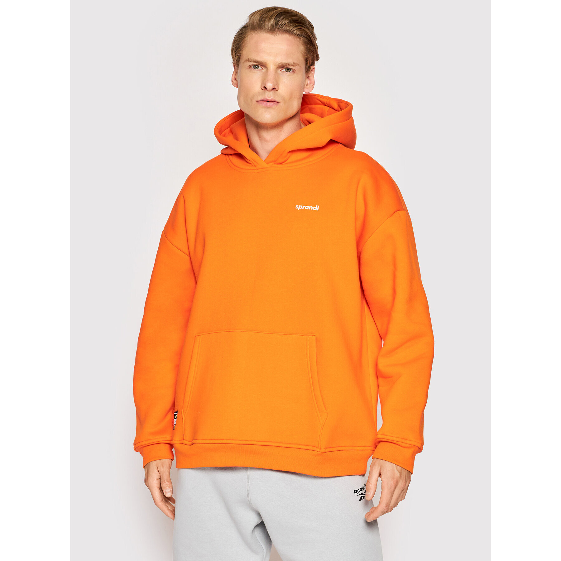 Sprandi Mikina Unisex SP22-BLU202 Oranžová Oversize - Pepit.cz