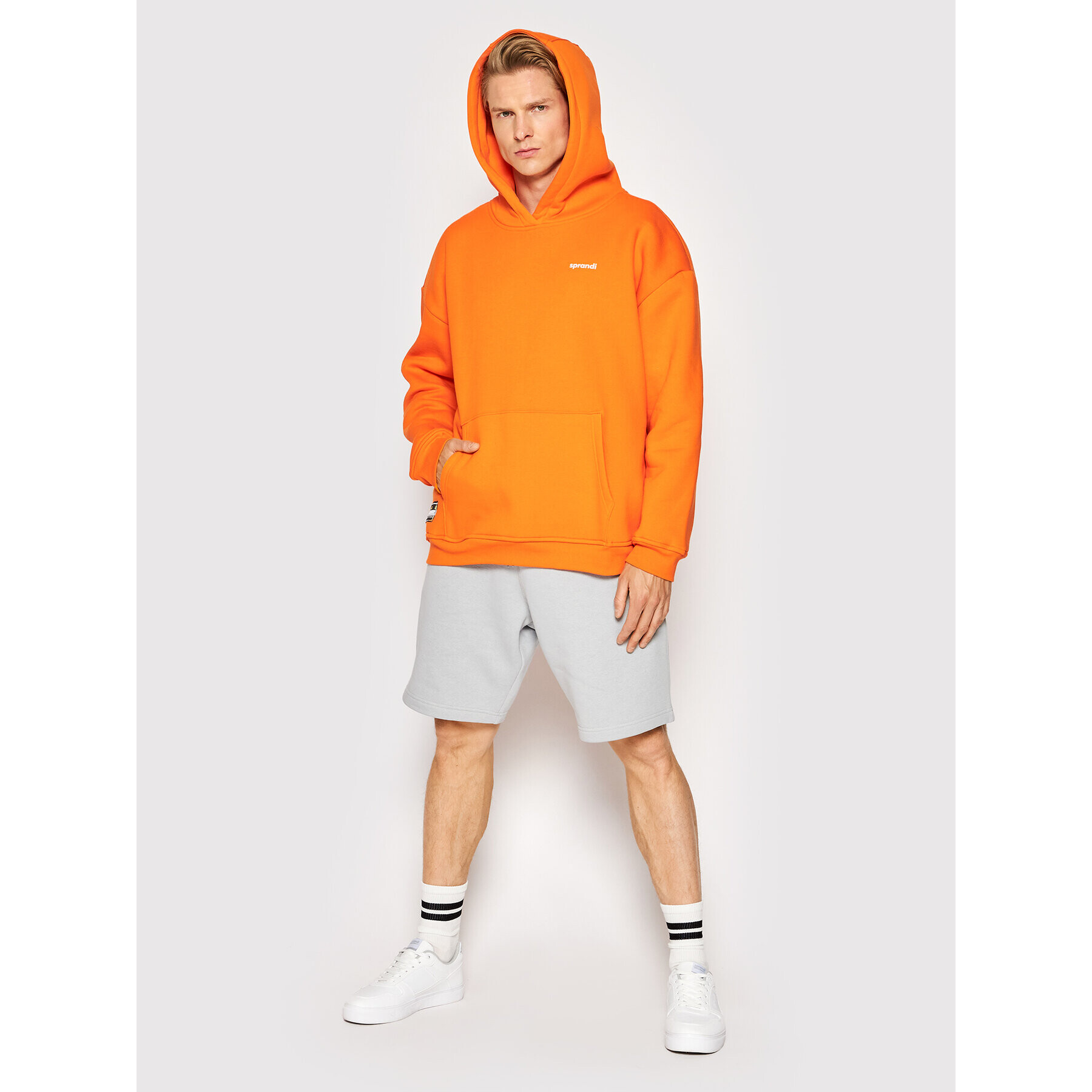 Sprandi Mikina Unisex SP22-BLU202 Oranžová Oversize - Pepit.cz