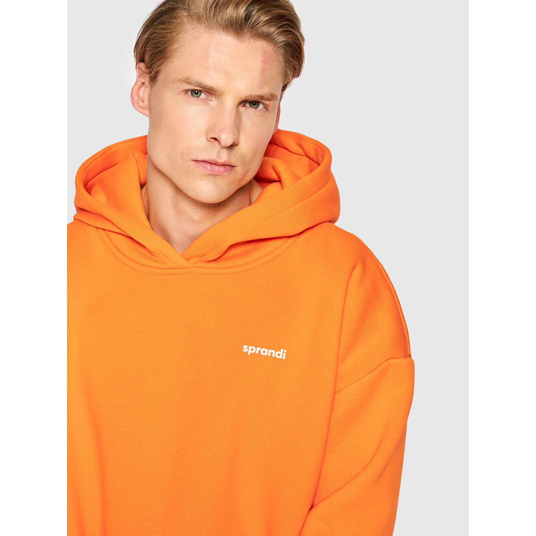 Sprandi Mikina Unisex SP22-BLU202 Oranžová Oversize - Pepit.cz