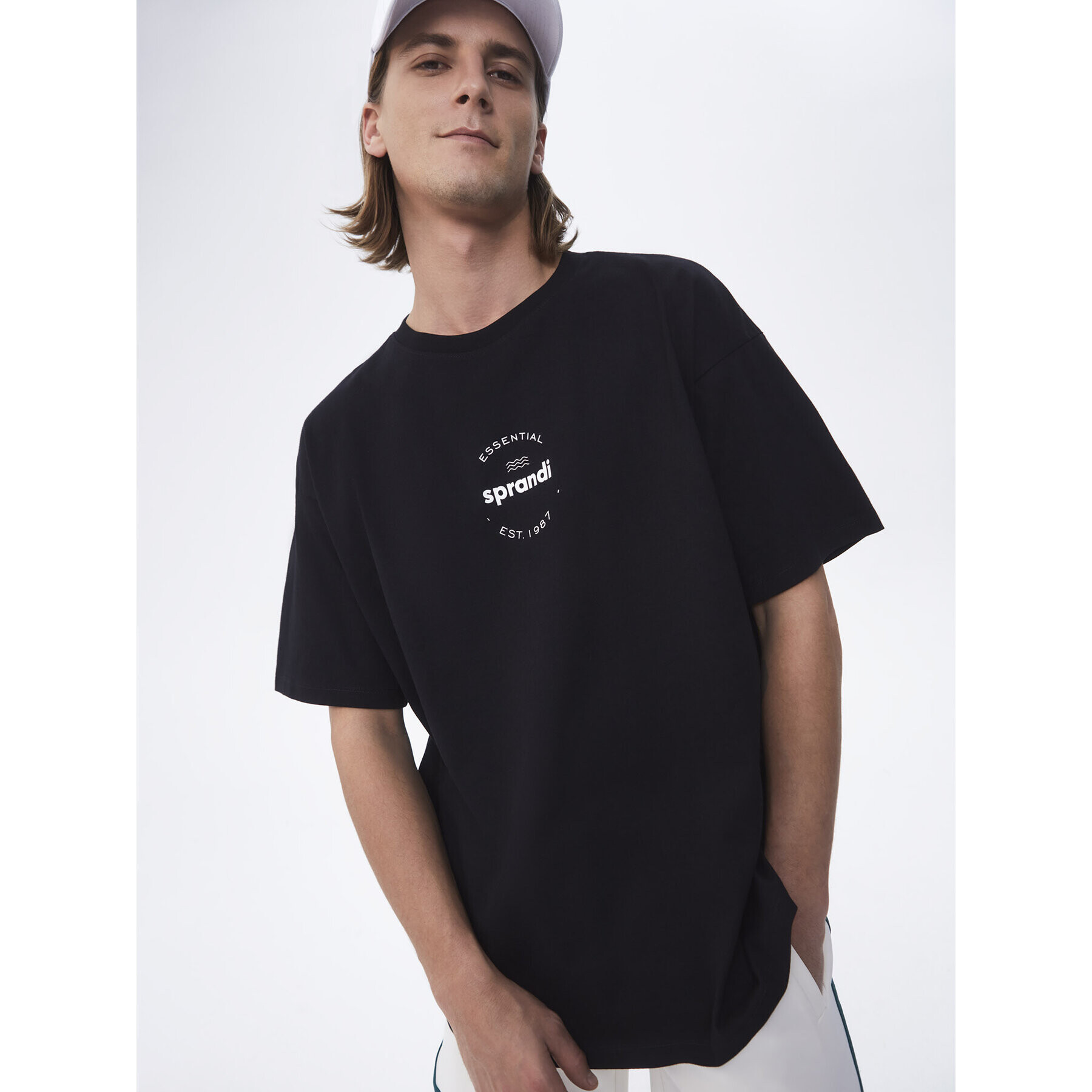 Sprandi T-Shirt SP22-TSM003 Černá Regular Fit - Pepit.cz