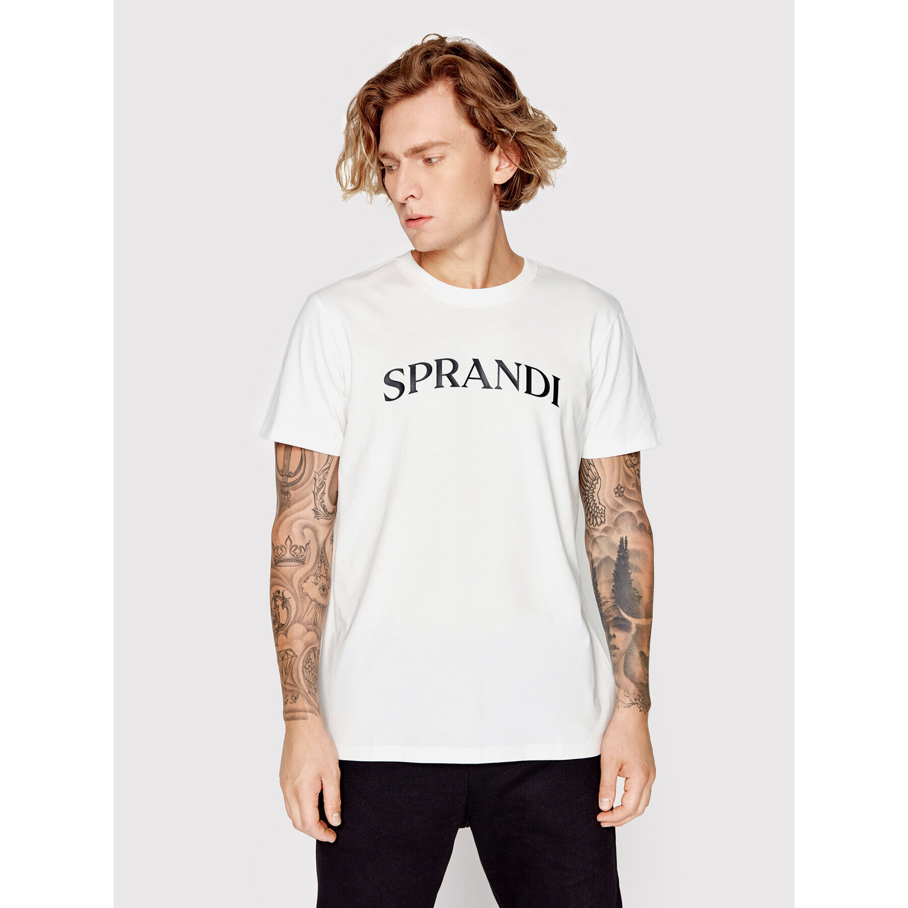 Sprandi T-Shirt SP22-TSM540 Bílá Regular Fit - Pepit.cz