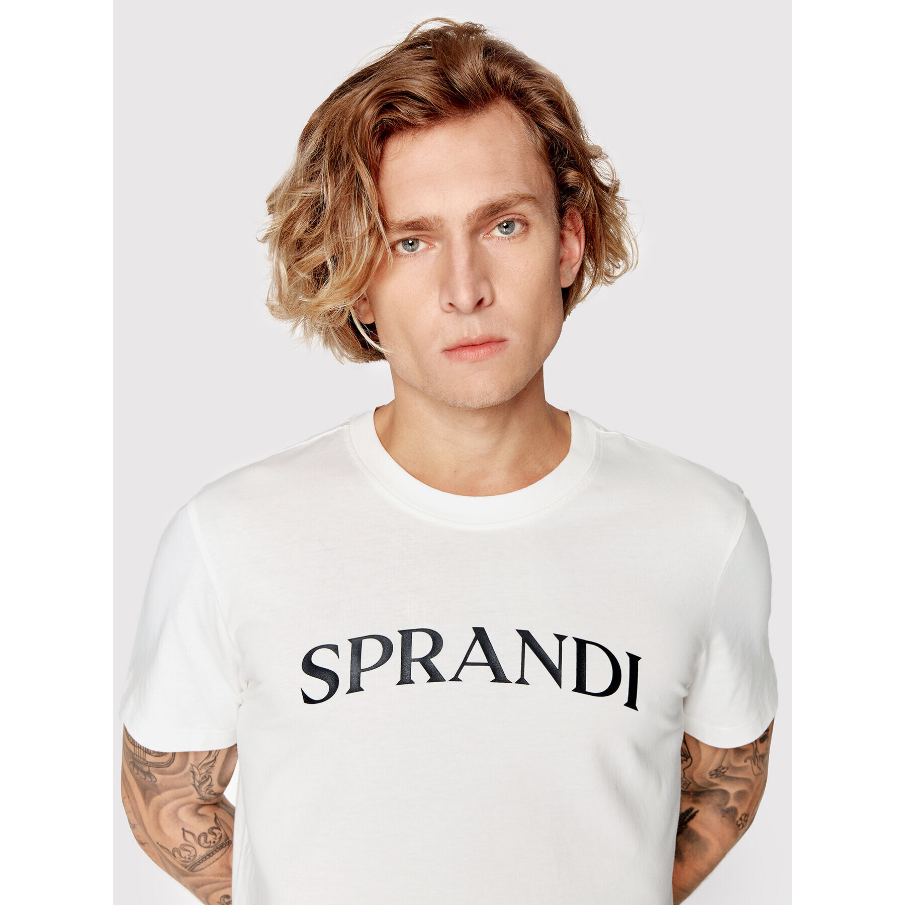 Sprandi T-Shirt SP22-TSM540 Bílá Regular Fit - Pepit.cz