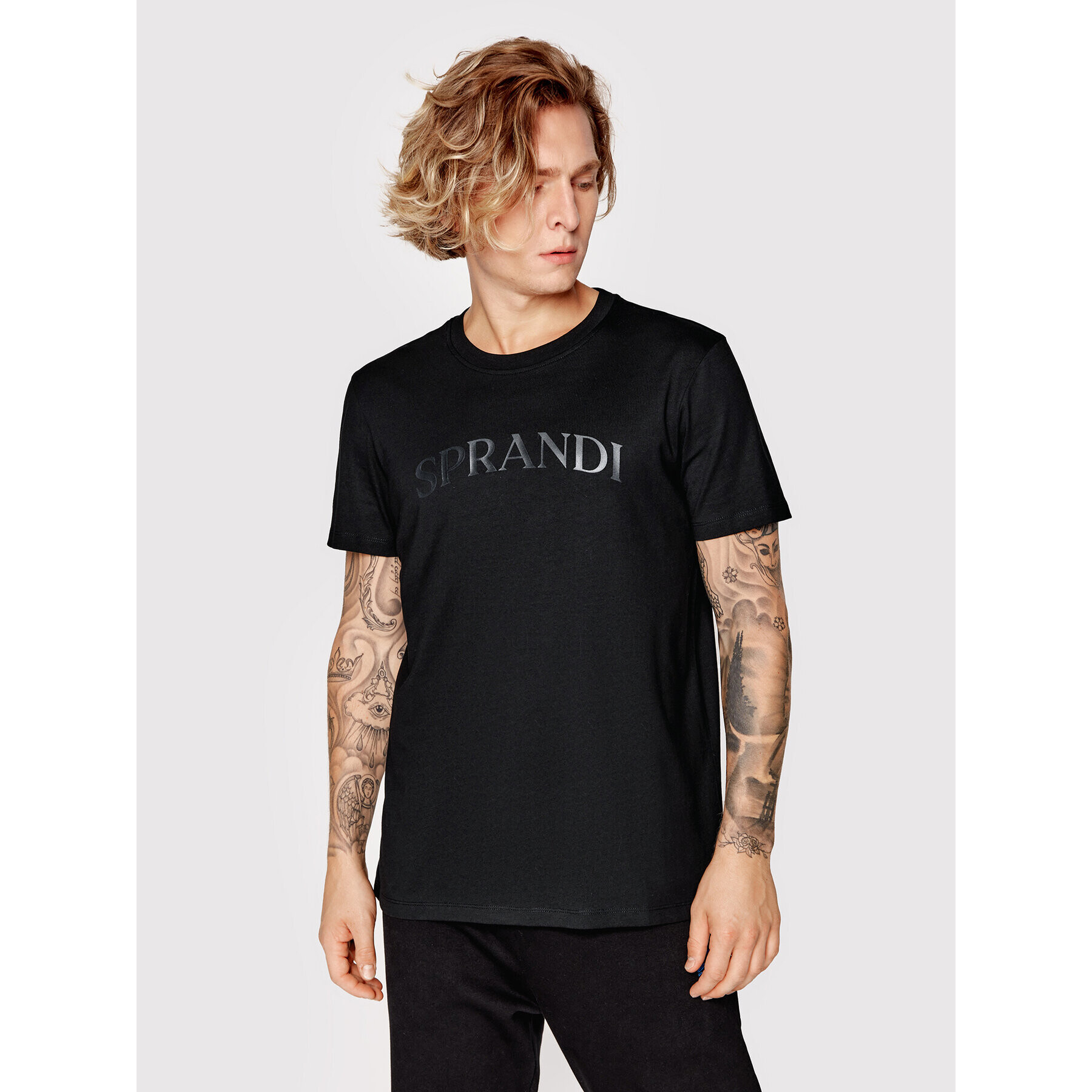 Sprandi T-Shirt SP22-TSM541 Černá Regular Fit - Pepit.cz