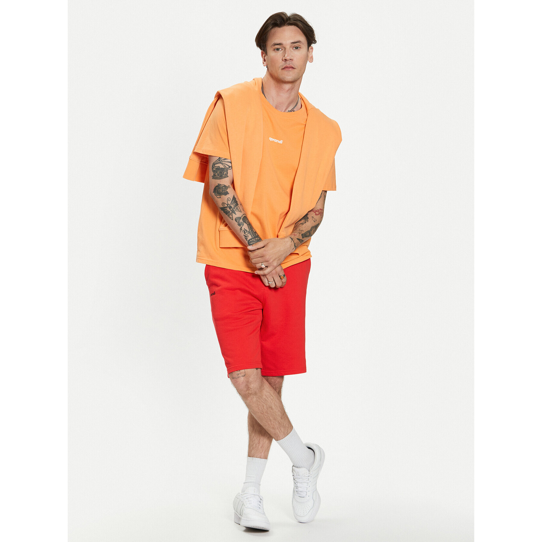 Sprandi T-Shirt SP3-TSM005 Oranžová Regular Fit - Pepit.cz