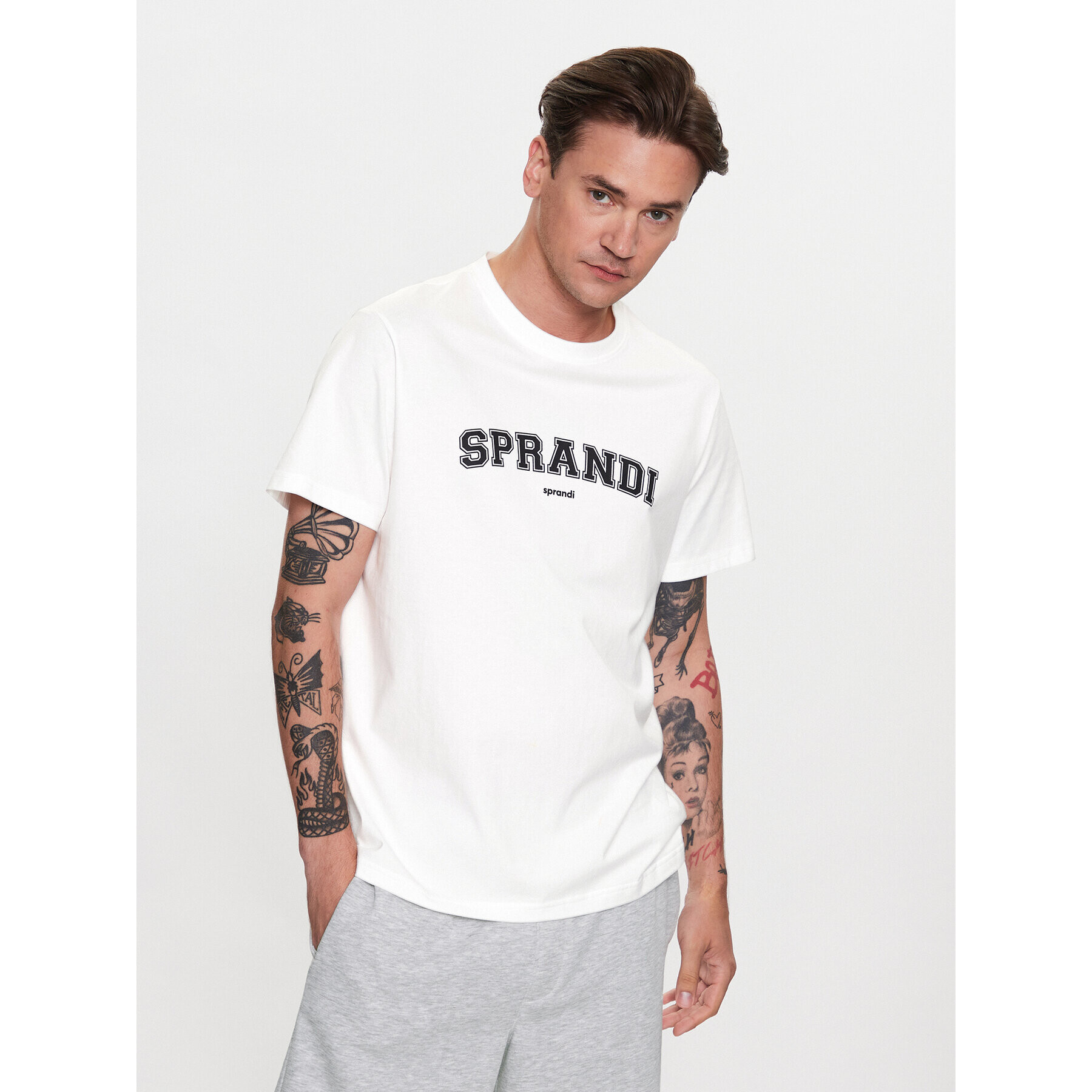 Sprandi T-Shirt SP3-TSM011 Bílá Regular Fit - Pepit.cz