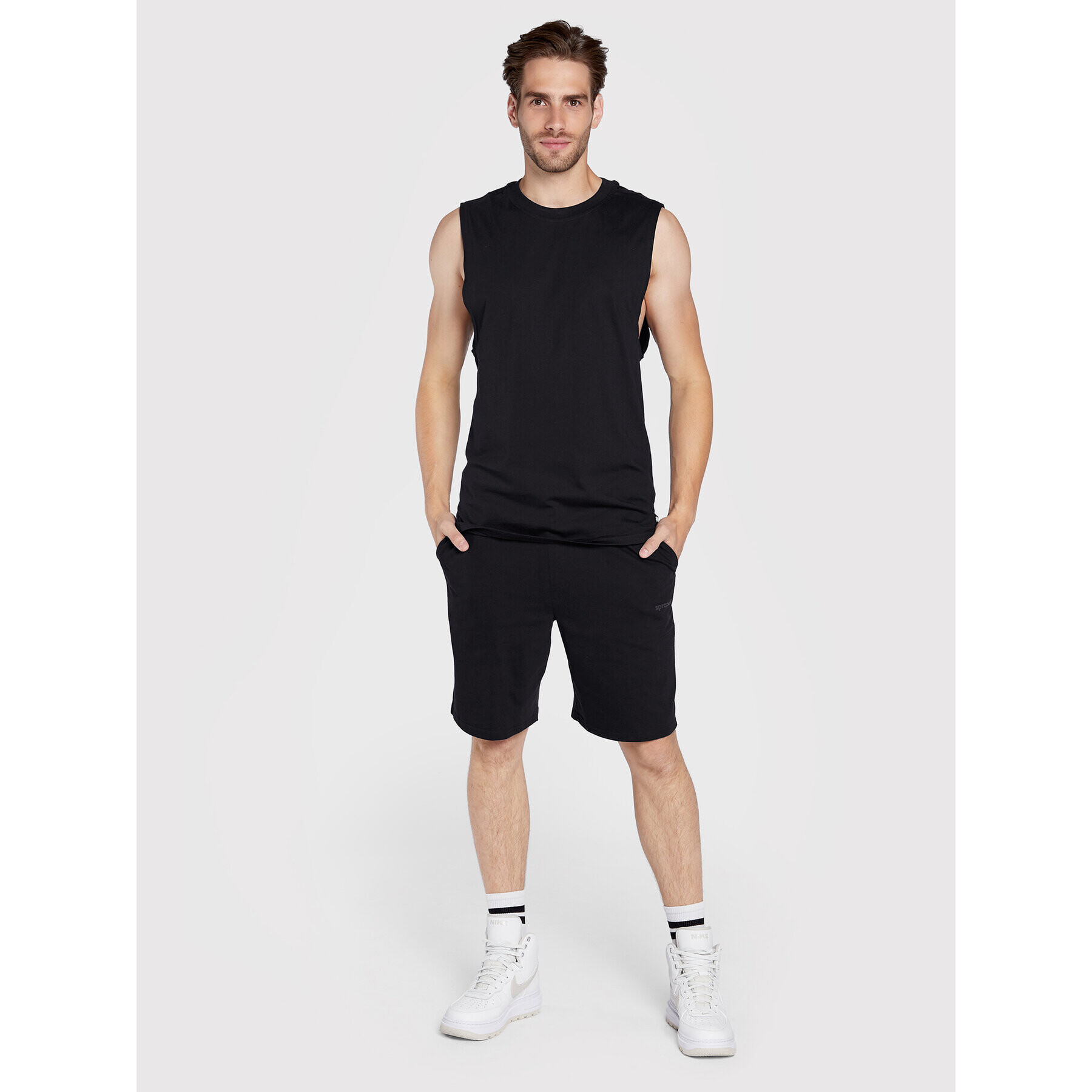 Sprandi Tank top SP22-TPM201 Černá Regular Fit - Pepit.cz