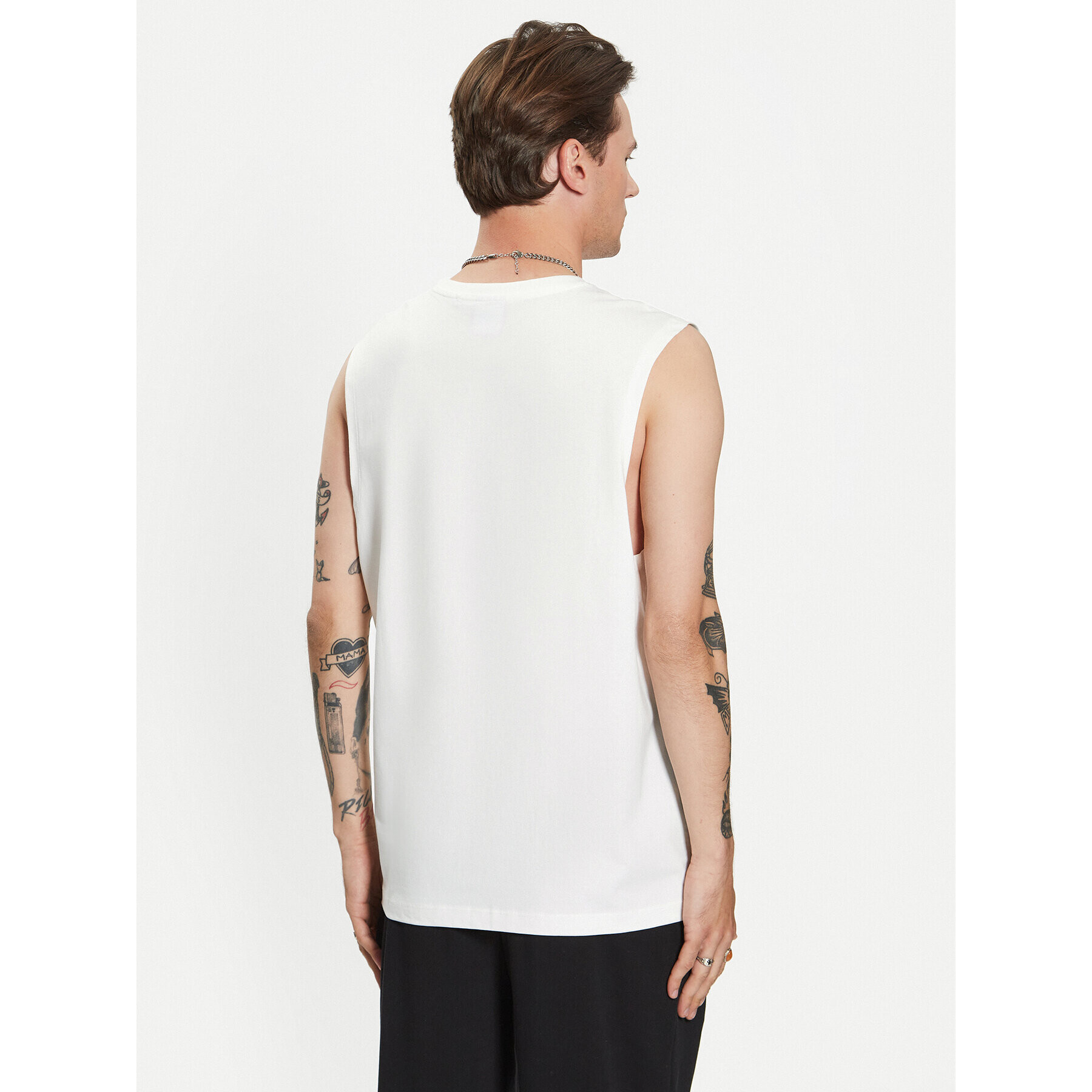 Sprandi Tank top SP3-TPM011 Bílá Regular Fit - Pepit.cz