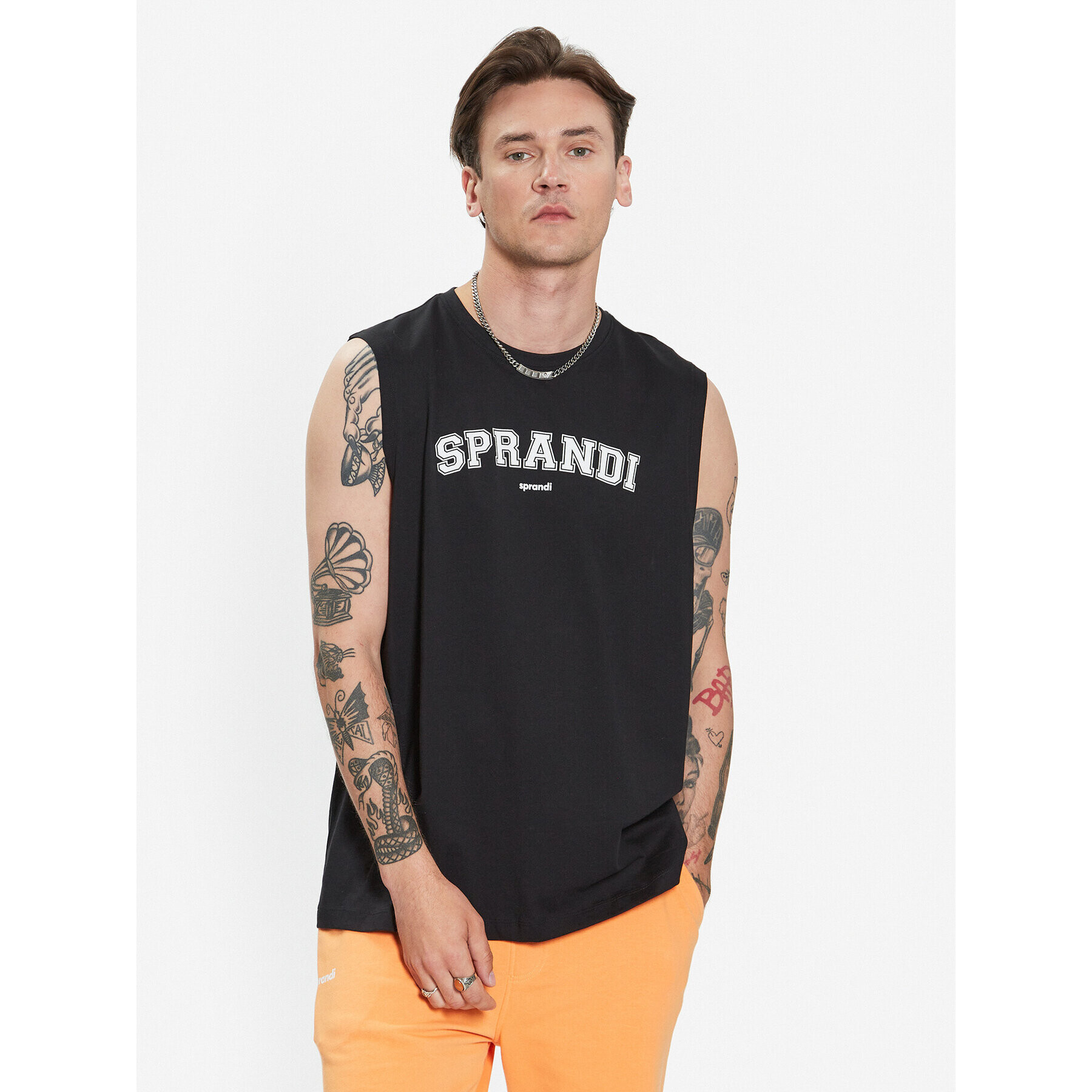 Sprandi Tank top SP3-TPM012 Černá Regular Fit - Pepit.cz