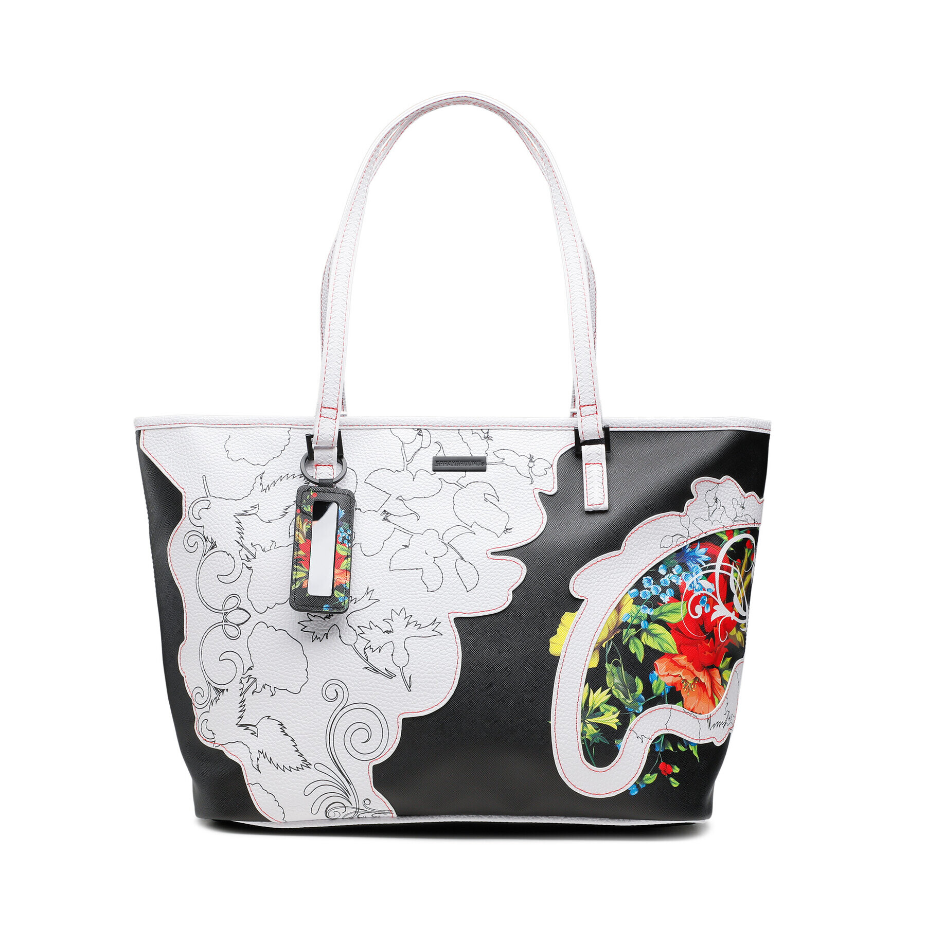 SPRAYGROUND Kabelka The Floral Cut Tote 910T4239NSZ Černá - Pepit.cz