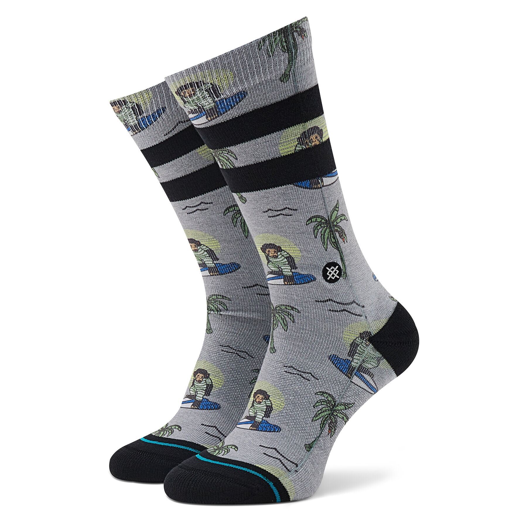 Stance Klasické ponožky Unisex Surfing Monkey A556A21SMK Šedá - Pepit.cz