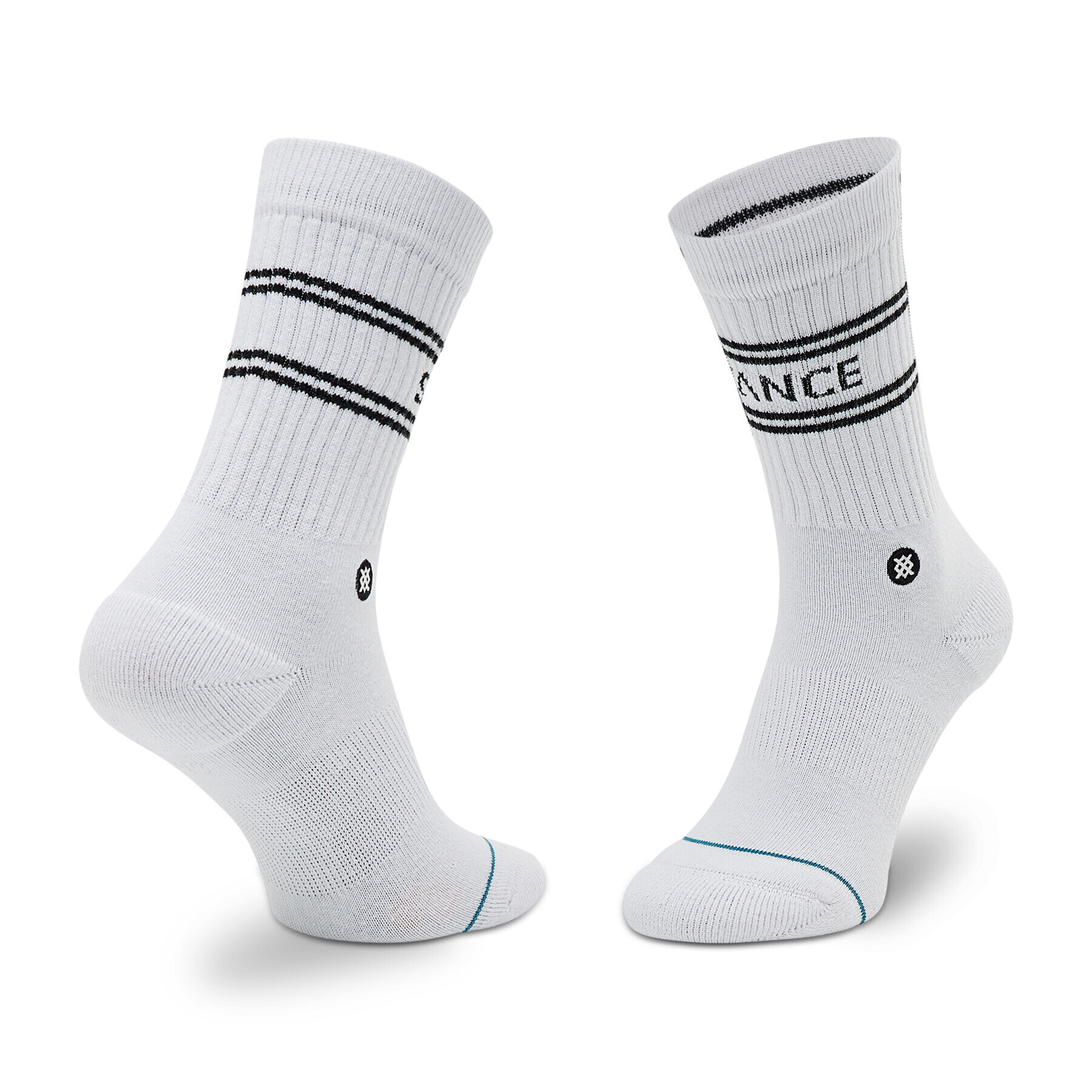 Stance Sada 3 párů vysokých ponožek unisex Basic 3 Pack Crew A556D20SRO Bílá - Pepit.cz