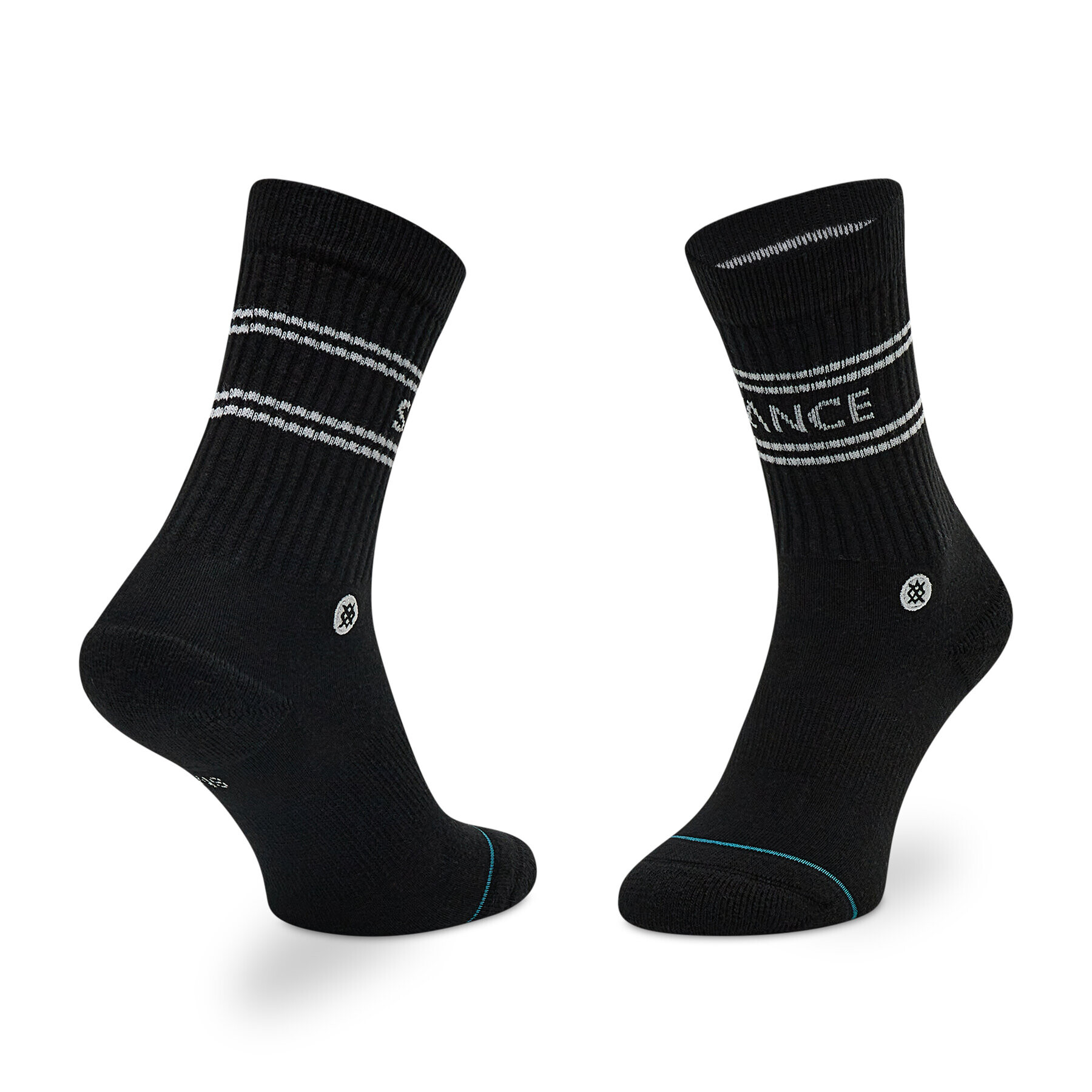 Stance Sada 3 párů vysokých ponožek unisex Basic 3 Pack Crew A556D20SRO Černá - Pepit.cz