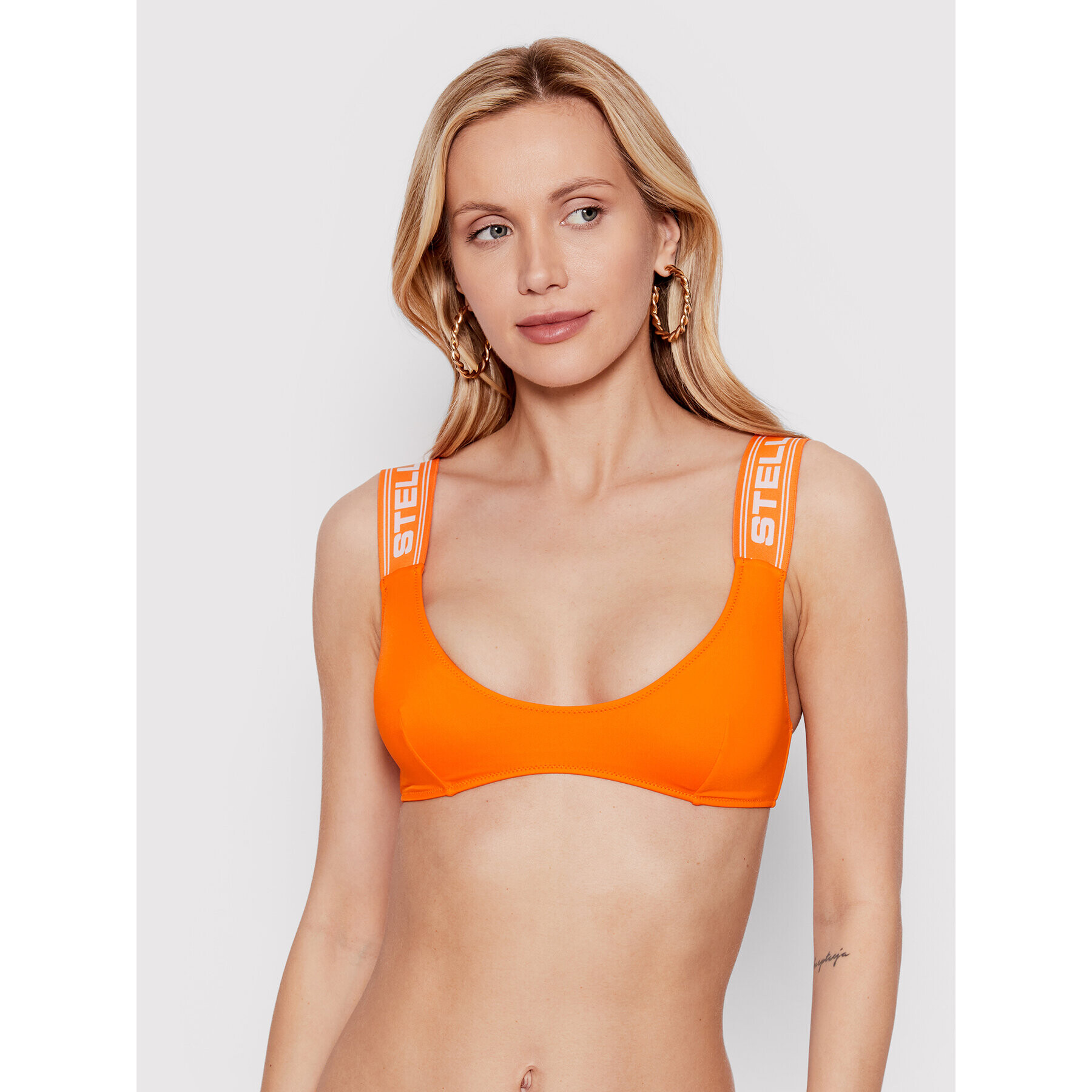 Stella McCartney Vrchní část bikin Sporty Logo S7BY31570.84012 Oranžová - Pepit.cz