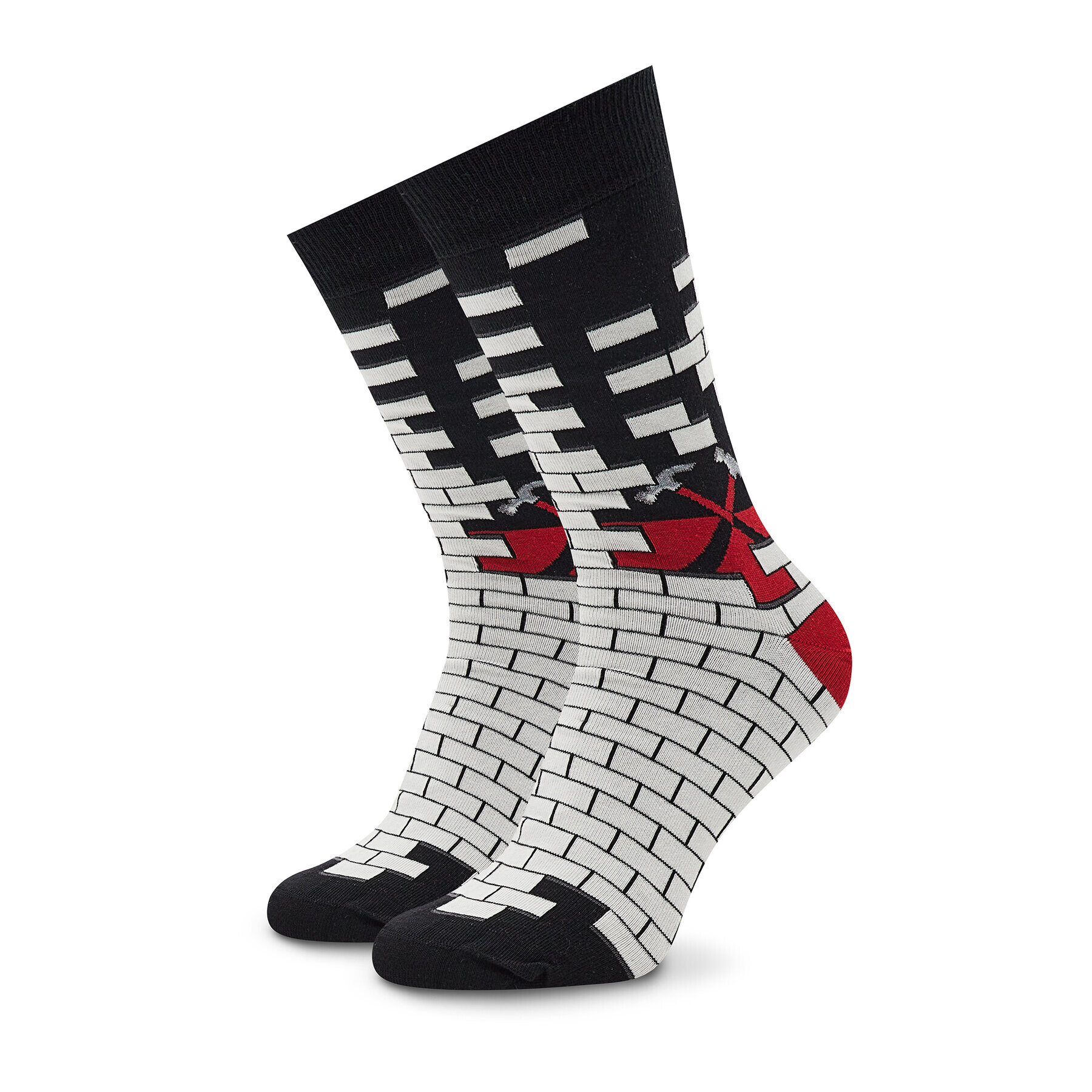 Stereo Socks Klasické ponožky Unisex Bricks Hammers Bílá - Pepit.cz