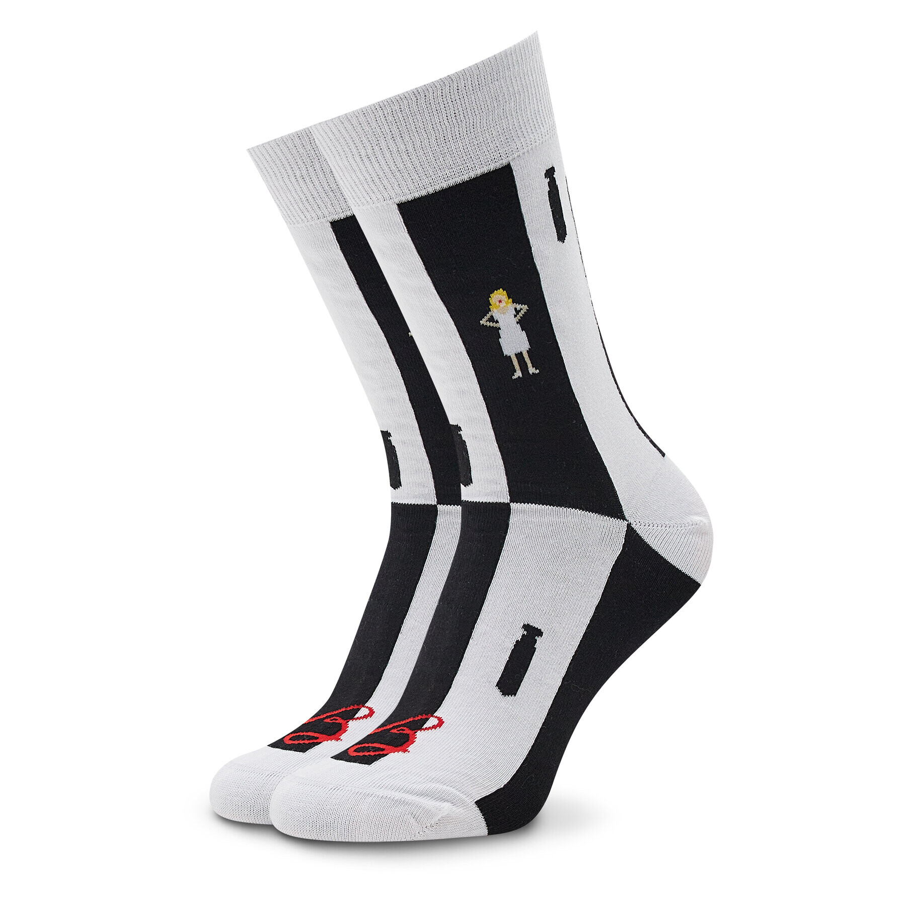 Stereo Socks Klasické ponožky Unisex Perpendicular Bílá - Pepit.cz