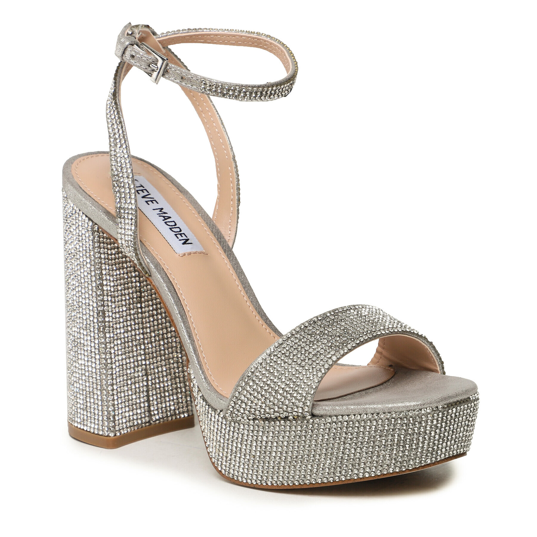 Steve Madden Sandály Lessa-R SM11002394-998 Stříbrná - Pepit.cz