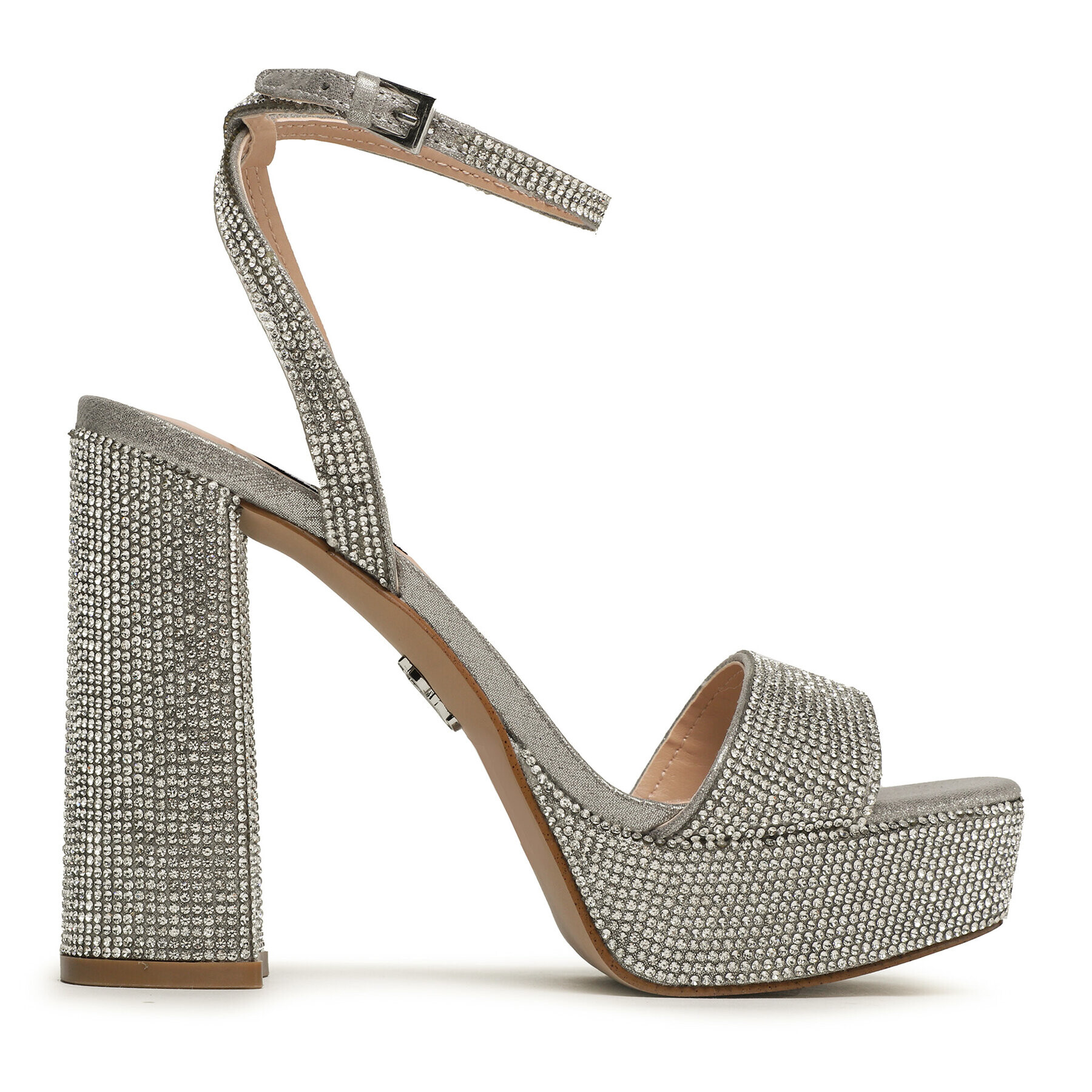 Steve Madden Sandály Lessa-R SM11002394-998 Stříbrná - Pepit.cz