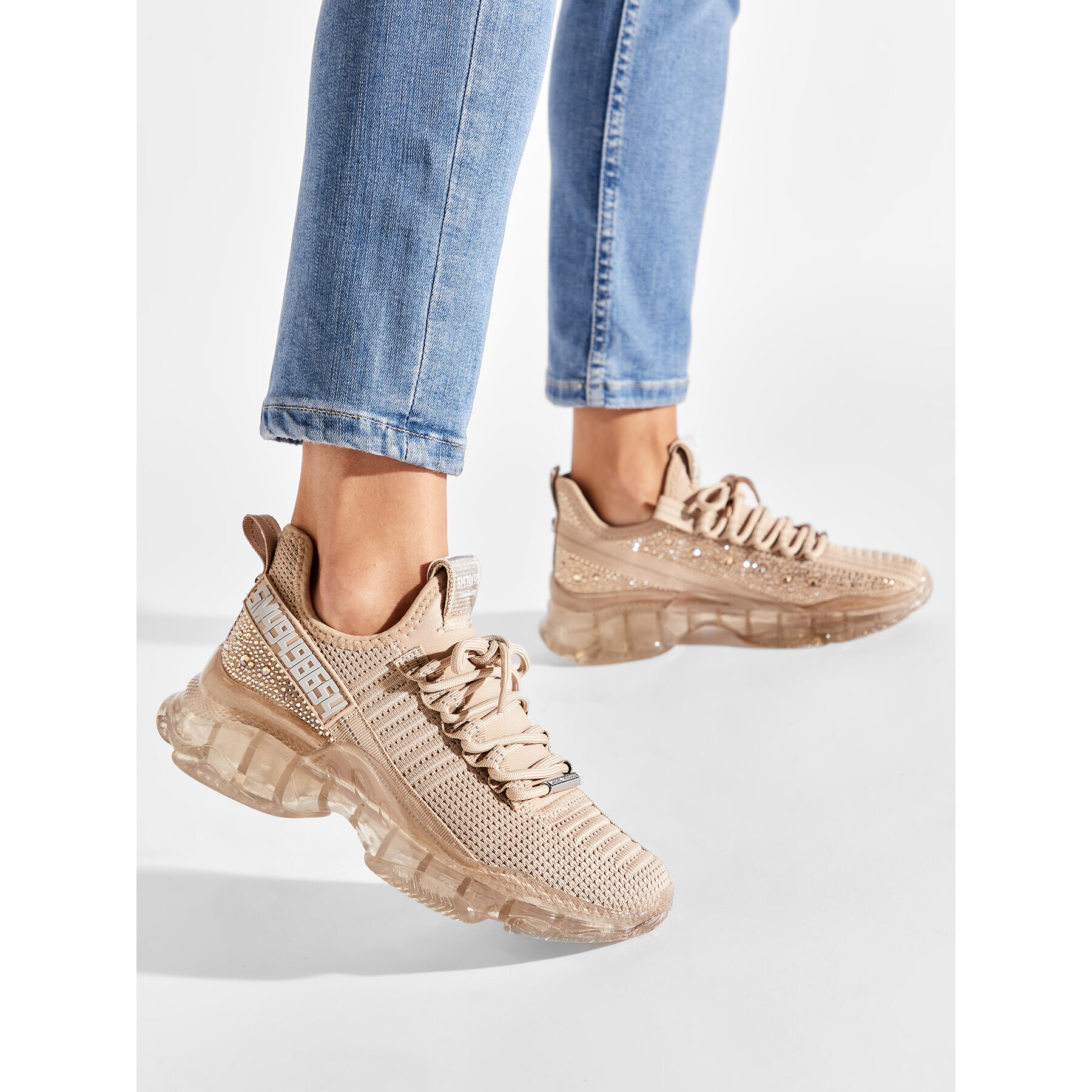 Steve Madden Sneakersy Maxilla-R SM11001603-04004-686 Béžová - Pepit.cz