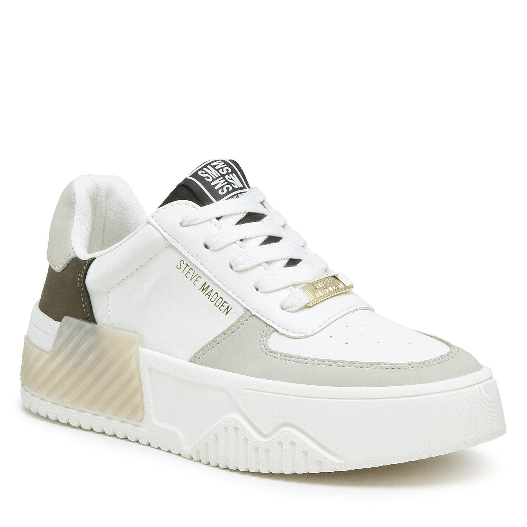 Steve Madden Sneakersy Parks SM19000001-02002-353 Bílá - Pepit.cz