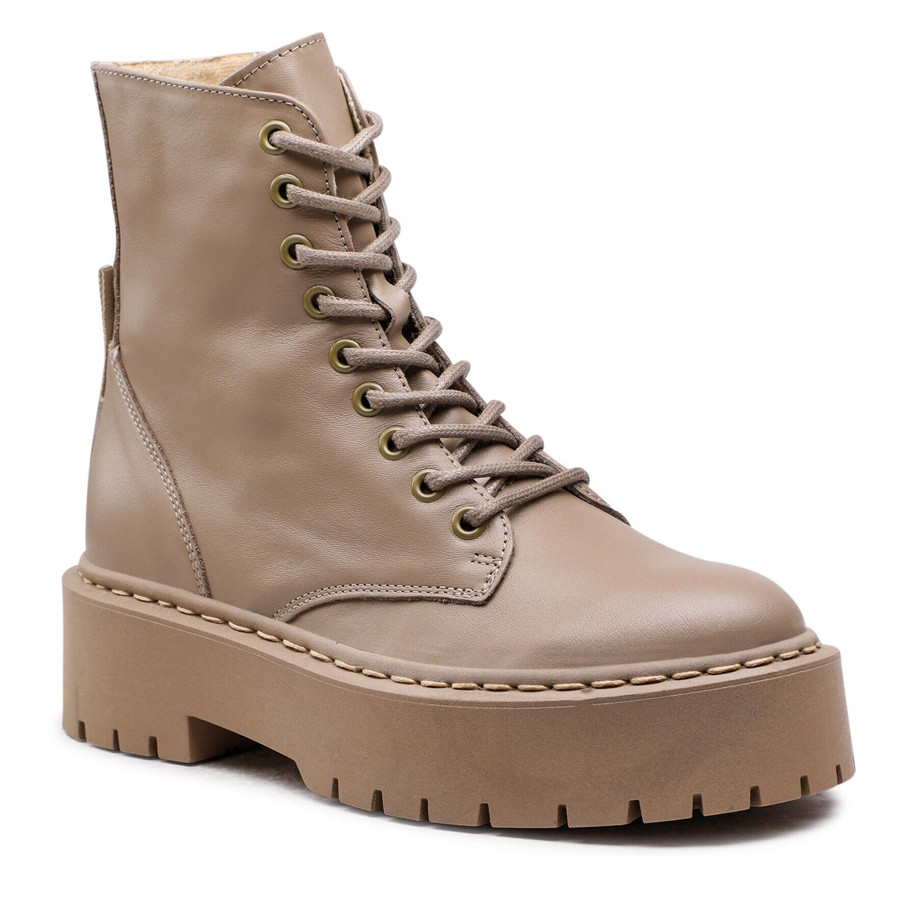 Steve Madden Turistická obuv Skylar SM11001184-03001-002 Béžová - Pepit.cz