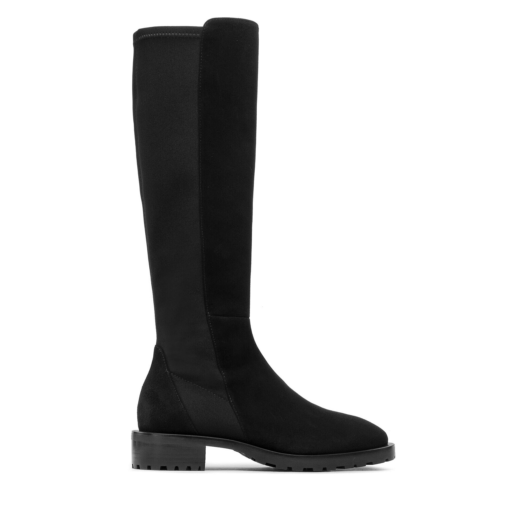 Stuart Weitzman Kozačky Knee-Hi Lug Boo SC719 Černá - Pepit.cz