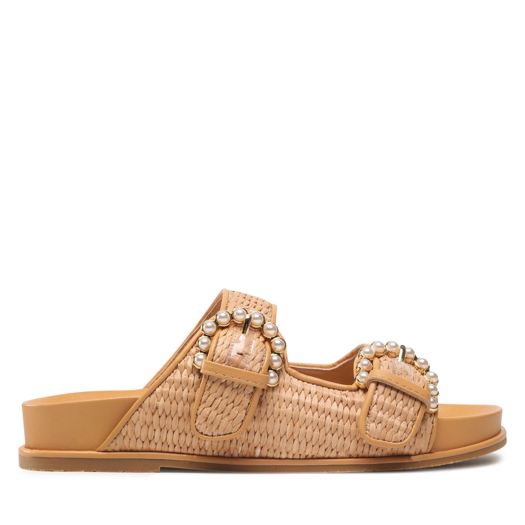 Stuart Weitzman Nazouváky Piper Slide Sandal SA803 Hnědá - Pepit.cz