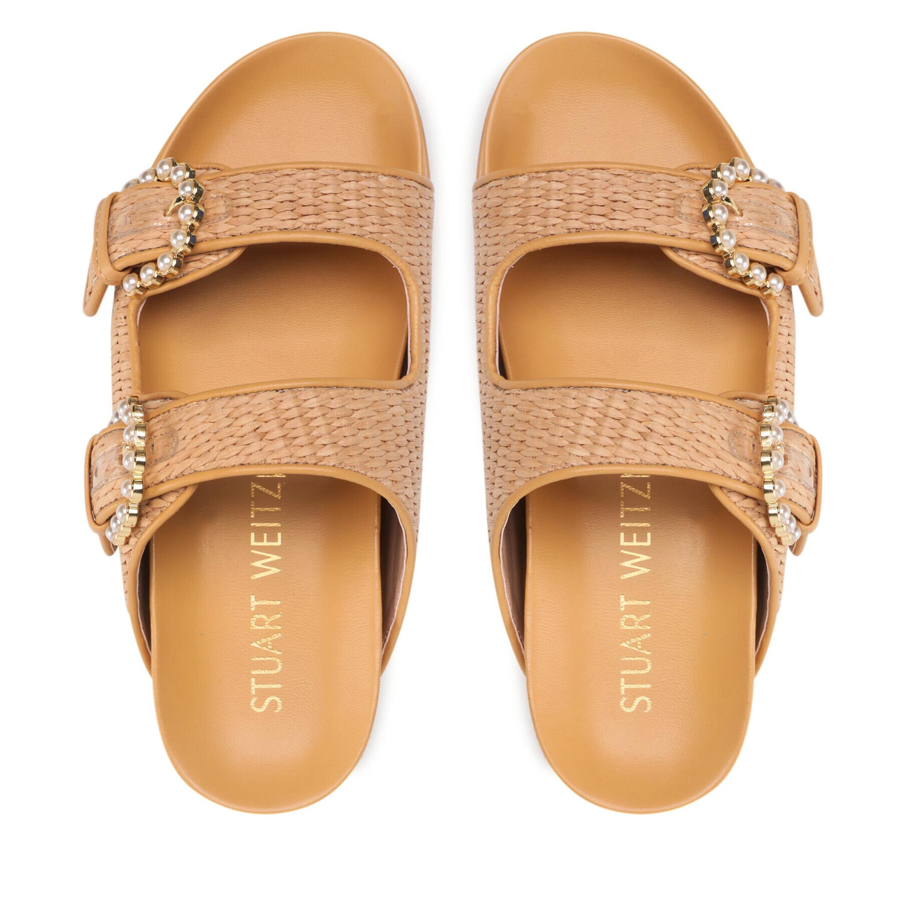 Stuart Weitzman Nazouváky Piper Slide Sandal SA803 Hnědá - Pepit.cz