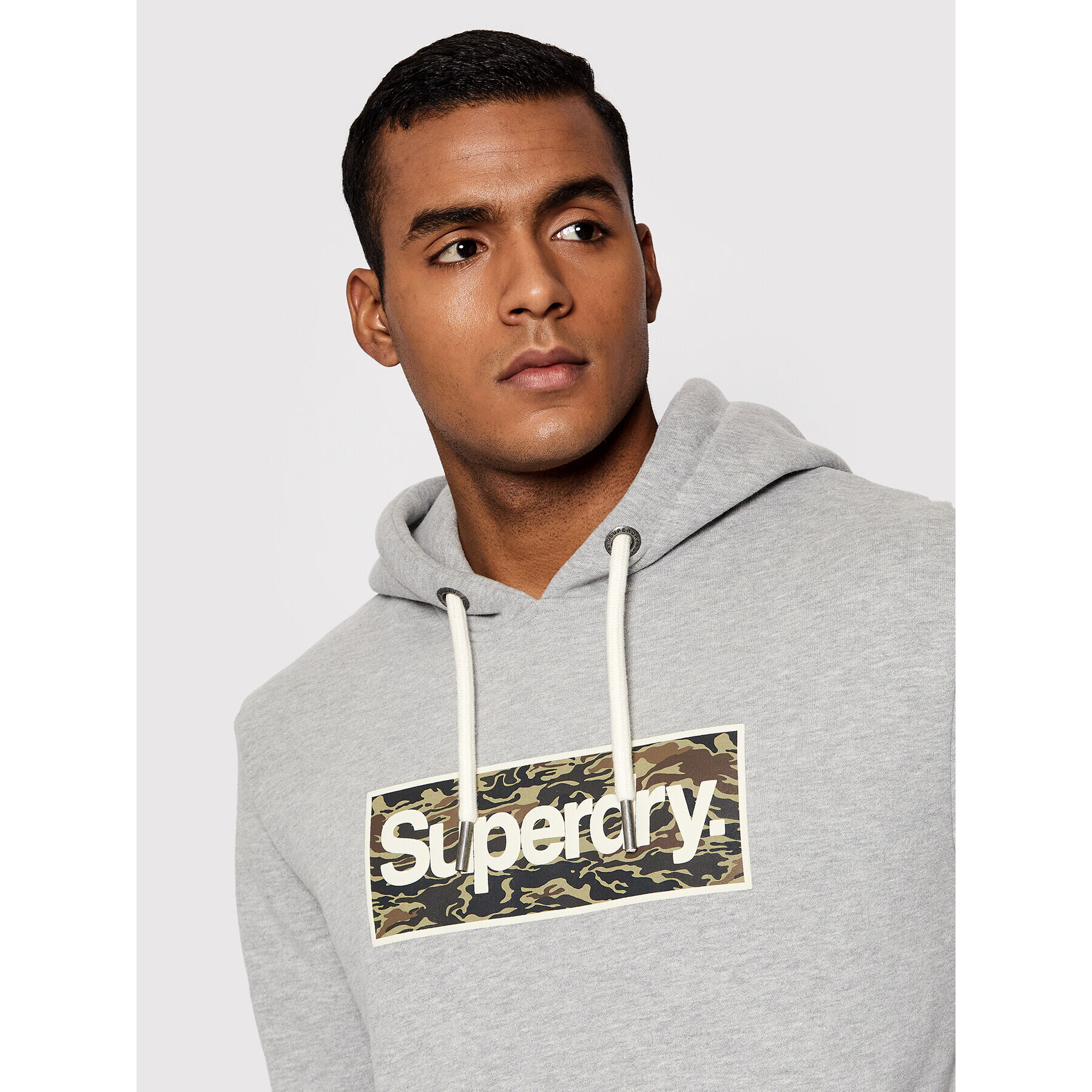 Superdry Mikina Cl Infill M2011737A Šedá Regular Fit - Pepit.cz