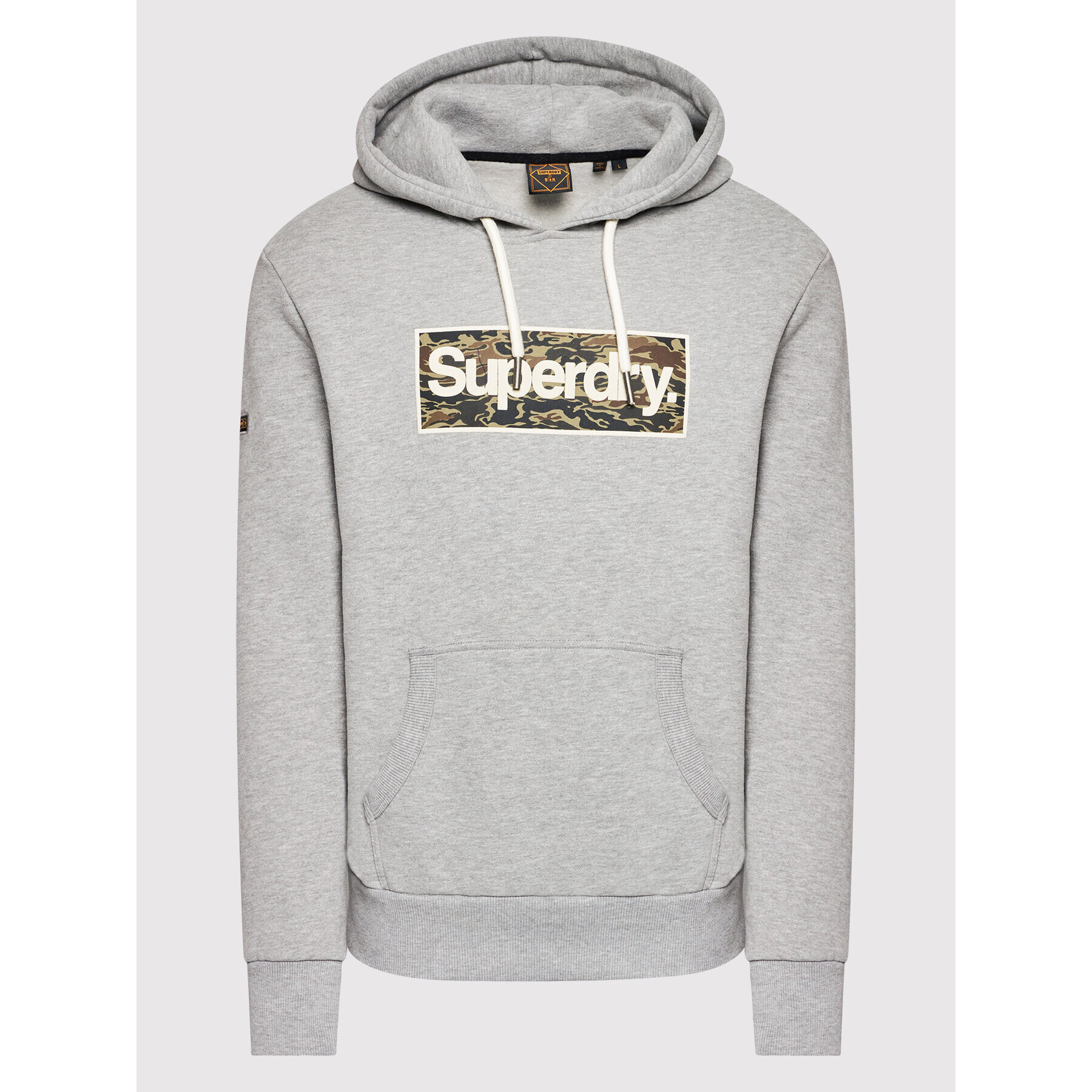 Superdry Mikina Cl Infill M2011737A Šedá Regular Fit - Pepit.cz