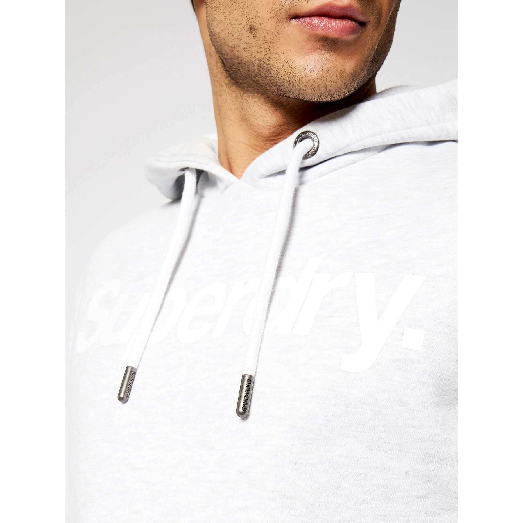 Superdry Mikina Cl Ns Hood Šedá Regular Fit - Pepit.cz