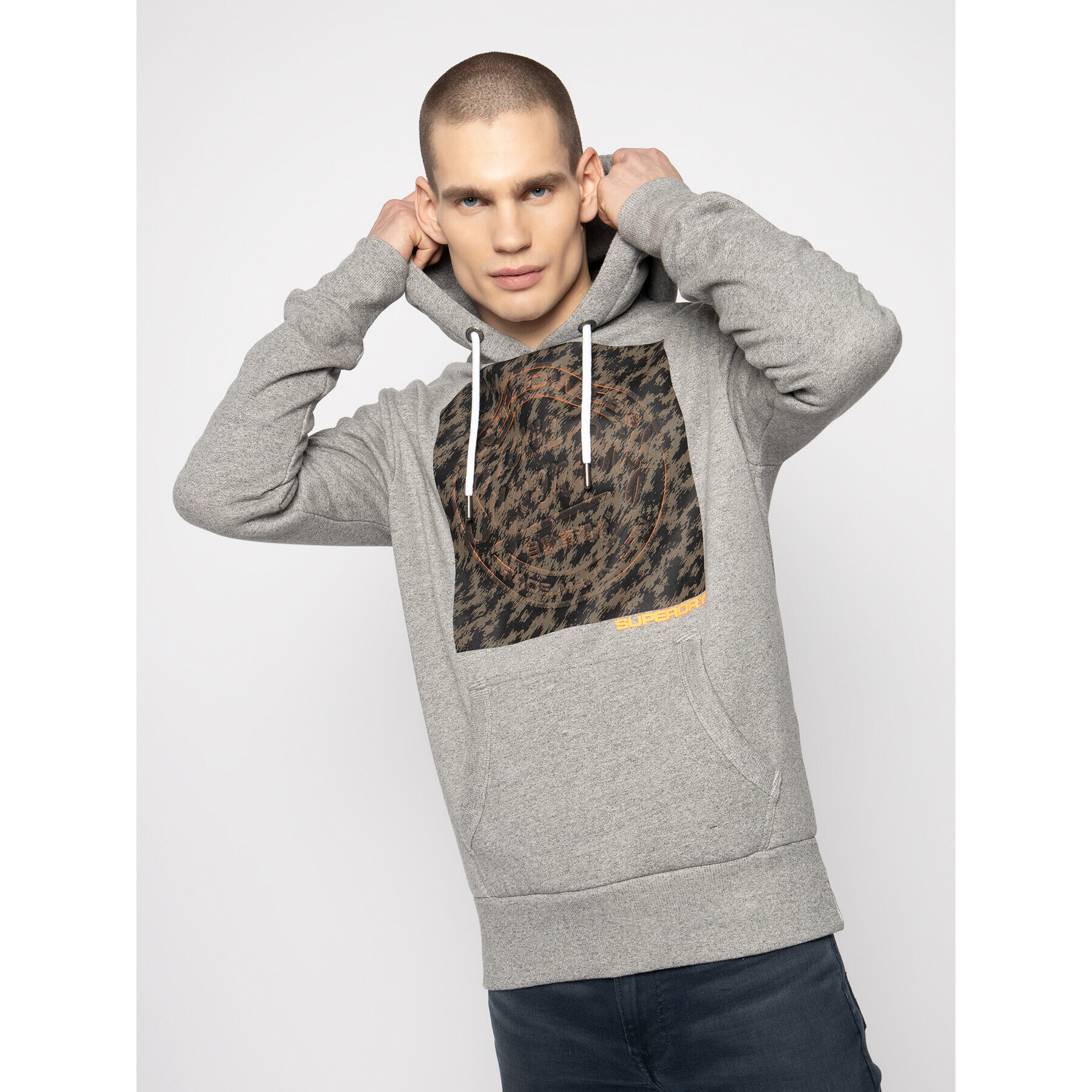 Superdry Mikina Pheonix M2000123A Šedá Regular Fit - Pepit.cz